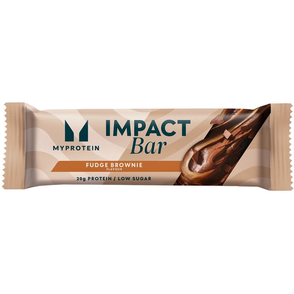 My Protein My Protein Impact Bar Μπάρα Υψηλής Περιεκτικότητας σε Πρωτεΐνη για Υποστήριξη της Ανάπτυξης & της Διατήρησης της Μυϊκής Μάζας με Γεύση Brownie Σοκολάτα - Καραμέλα 64g 1 Τεμάχιο - Fudge Brownie
