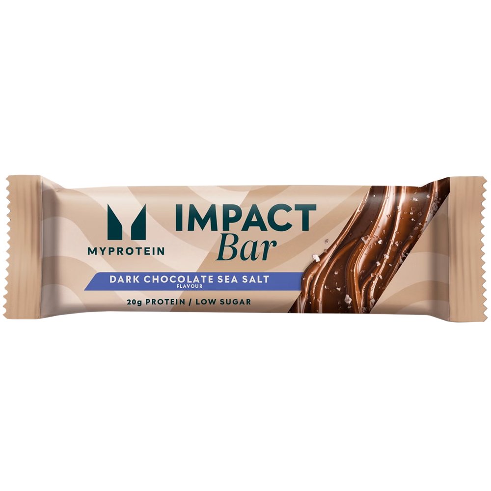 My Protein My Protein Impact Bar Μπάρα Υψηλής Περιεκτικότητας σε Πρωτεΐνη για Υποστήριξη της Ανάπτυξης & της Διατήρησης της Μυϊκής Μάζας με Γεύση Μαύρη Σοκολάτα - Θαλασσινό Αλάτι 64g 1 Τεμάχιο - Dark Chocolate Sea Salt