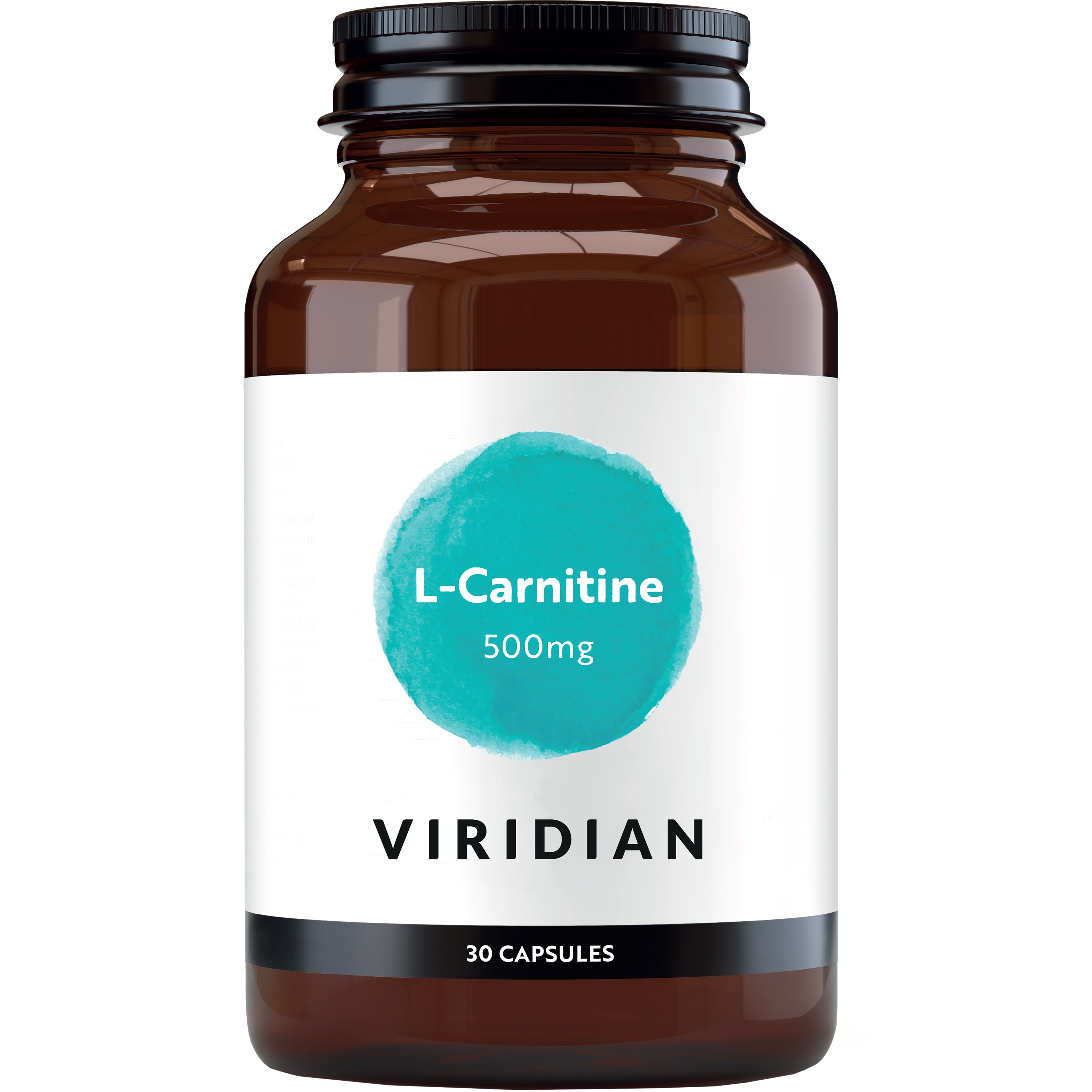 Viridian Viridian L-Carnitine 500mg Συμπλήρωμα Διατροφής Αμινοξέος L-καρνιτίνης για Ενέργεια σε Κυτταρικό Επίπεδο, Καλή Λειτουργία του Εγκεφάλου & Ενίσχυση της Ανδρικής Γονιμότητας 30caps