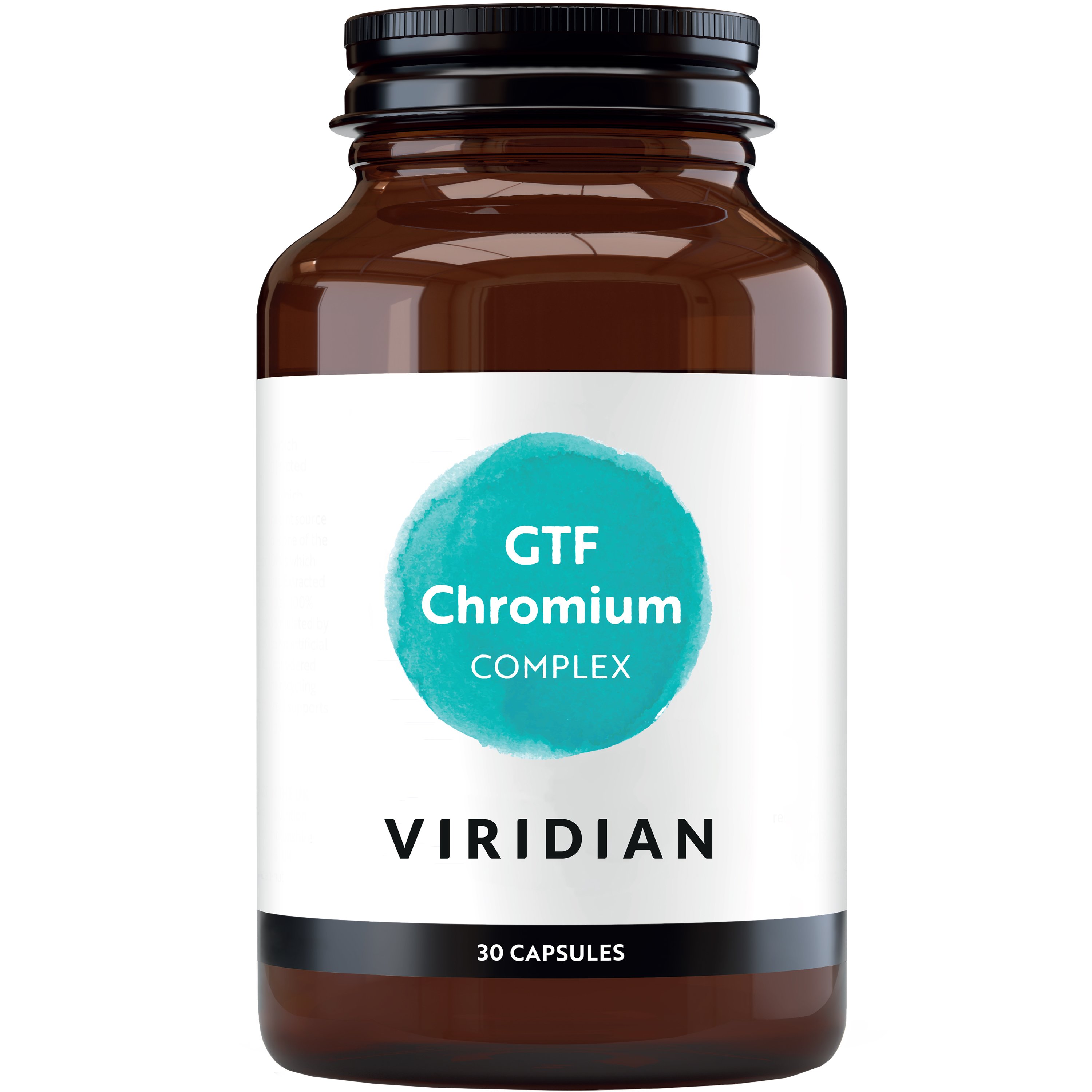 Viridian Viridian GTF Chromium Complex Συμπλήρωμα Διατροφής Φόρμουλας Χρωμίου, Ψευδαργύρου & Άλφα Λιποϊκού Οξέος (ALA) για τη Διατήρηση των Φυσιολογικών Επιπέδων Γλυκόζης στο Αίμα & Καλύτερη Διαχείριση του Βάρους 30caps