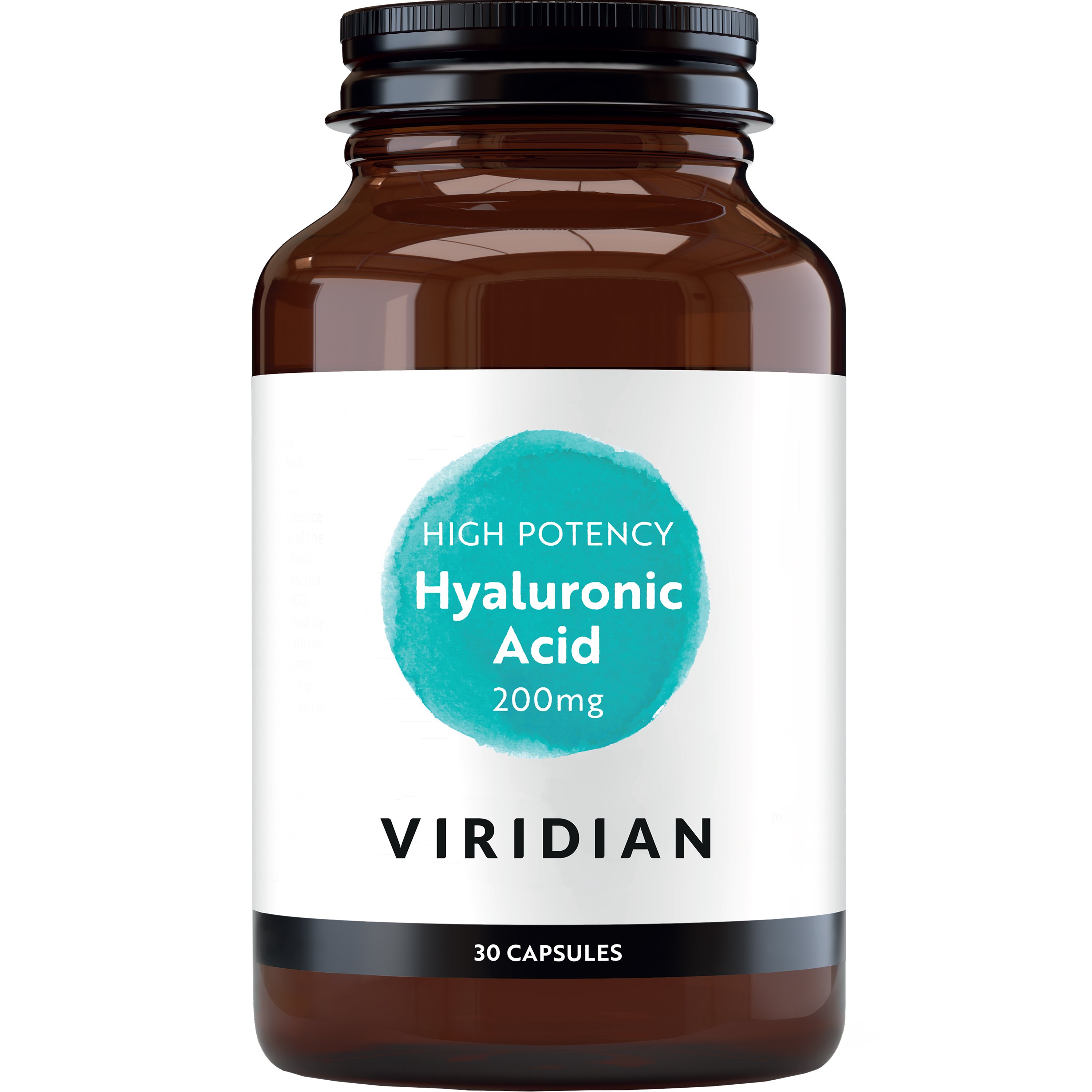 Viridian Viridian High Potency Hyaluronic Acid 200mg Συμπλήρωμα Διατροφής Υαλουρονικού Οξέος Υψηλής Ισχύος για τη Φυσιολογική Λειτουργία των Αρθρώσεων, Ενυδάτωση του Δέρματος & Μείωση των Ρυτίδων & των Γραμμών Έκφρασης 30caps