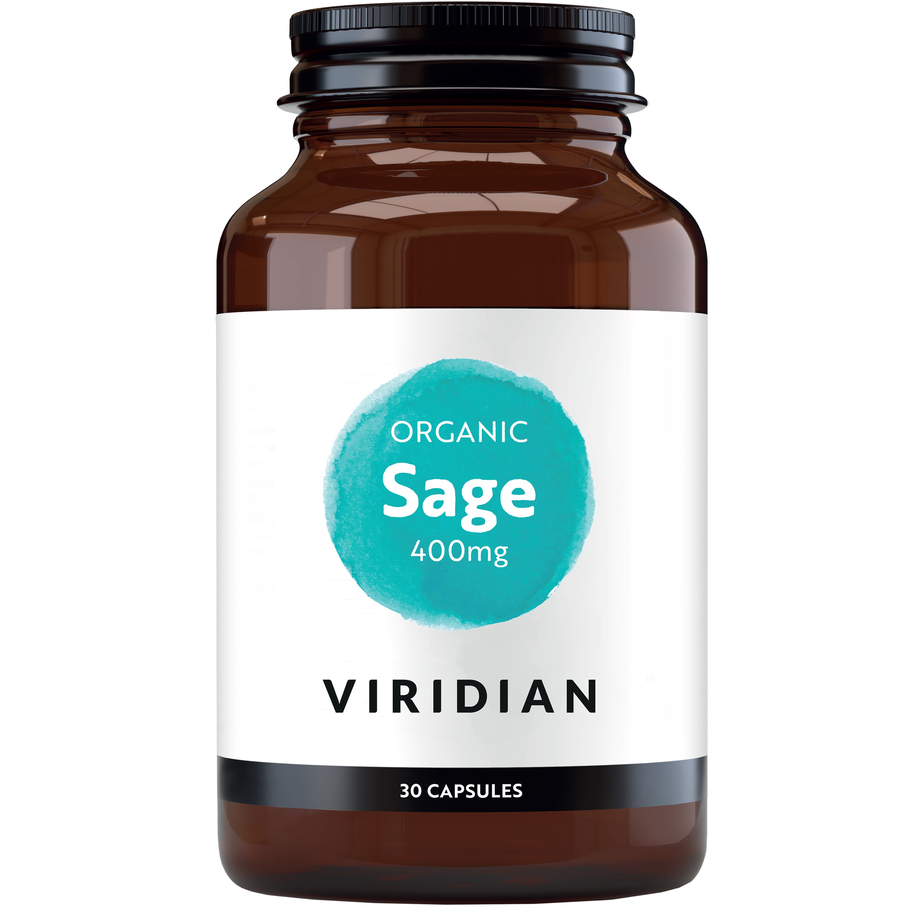 Viridian Viridian Organic Sage 400mg Συμπλήρωμα Διατροφής Ρίζας Βιολογικού Φασκόμηλου για την Αντιμετώπιση των Συμπτωμάτων της Εμμηνόπαυσης με Αντιοξειδωτικές Ιδιότητες 30caps