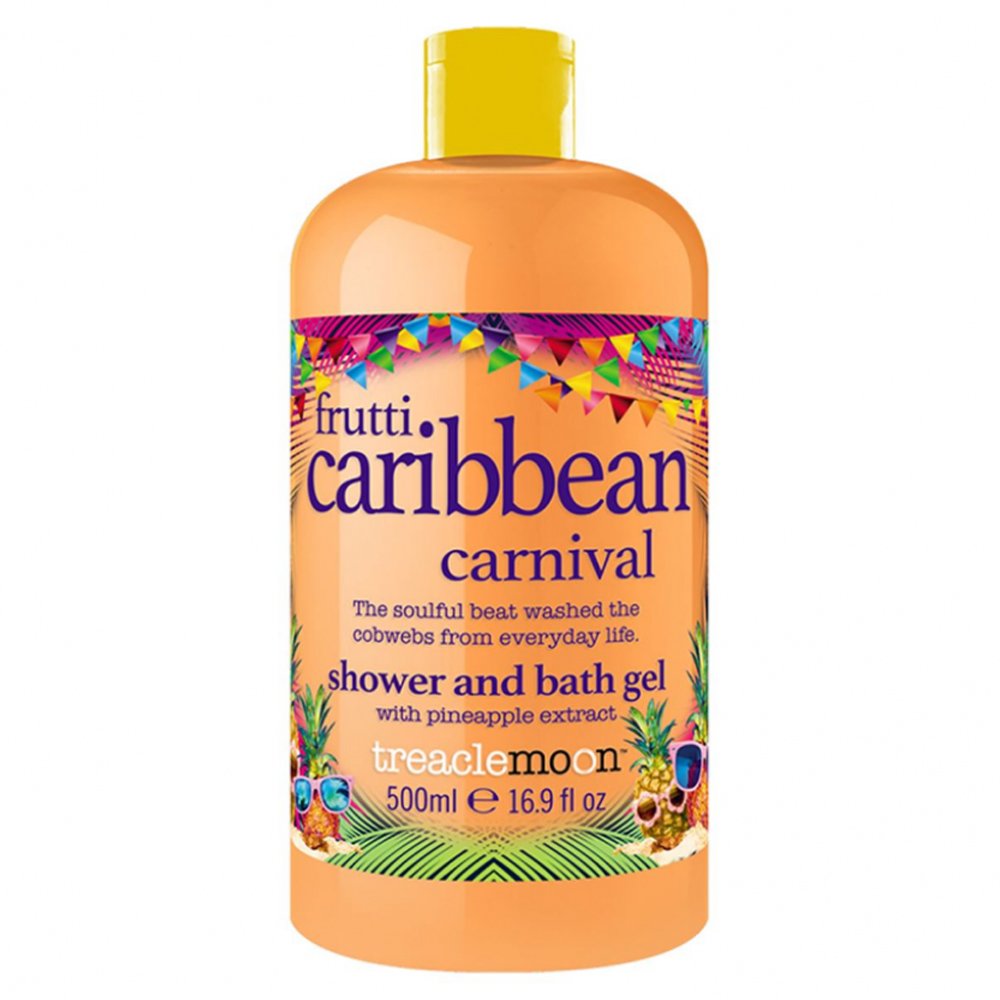 Treaclemoon Frutti Caribbean Carnival Shower & Bath Gel Αναζωογονητικό & Ενυδατικό Αφρόλουτρο Σώματος με Εκχύλισμα Ανανά 500ml