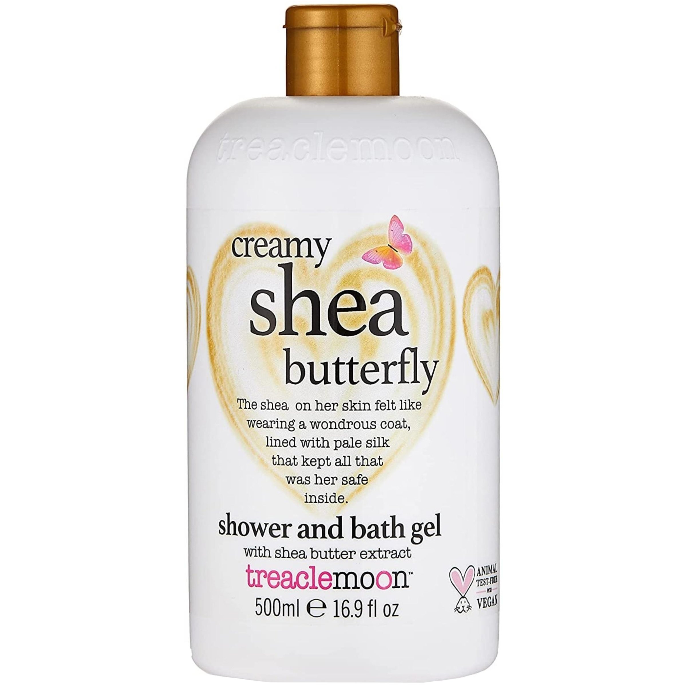 Treaclemoon Creamy Shea Butterfly Shower & Bath Gel Ενυδατικό Αφρόλουτρο Σώματος με Εκχύλισμα Βουτύρου Καριτέ 500ml