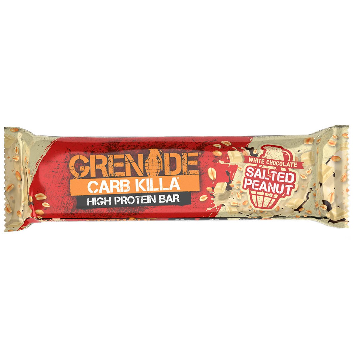 Grenade Carb Killa High Protein, Low Sugar Bar Μπάρα Υψηλής Πρωτεΐνης με Γεύση Chocolate Salted Peanut 60gr