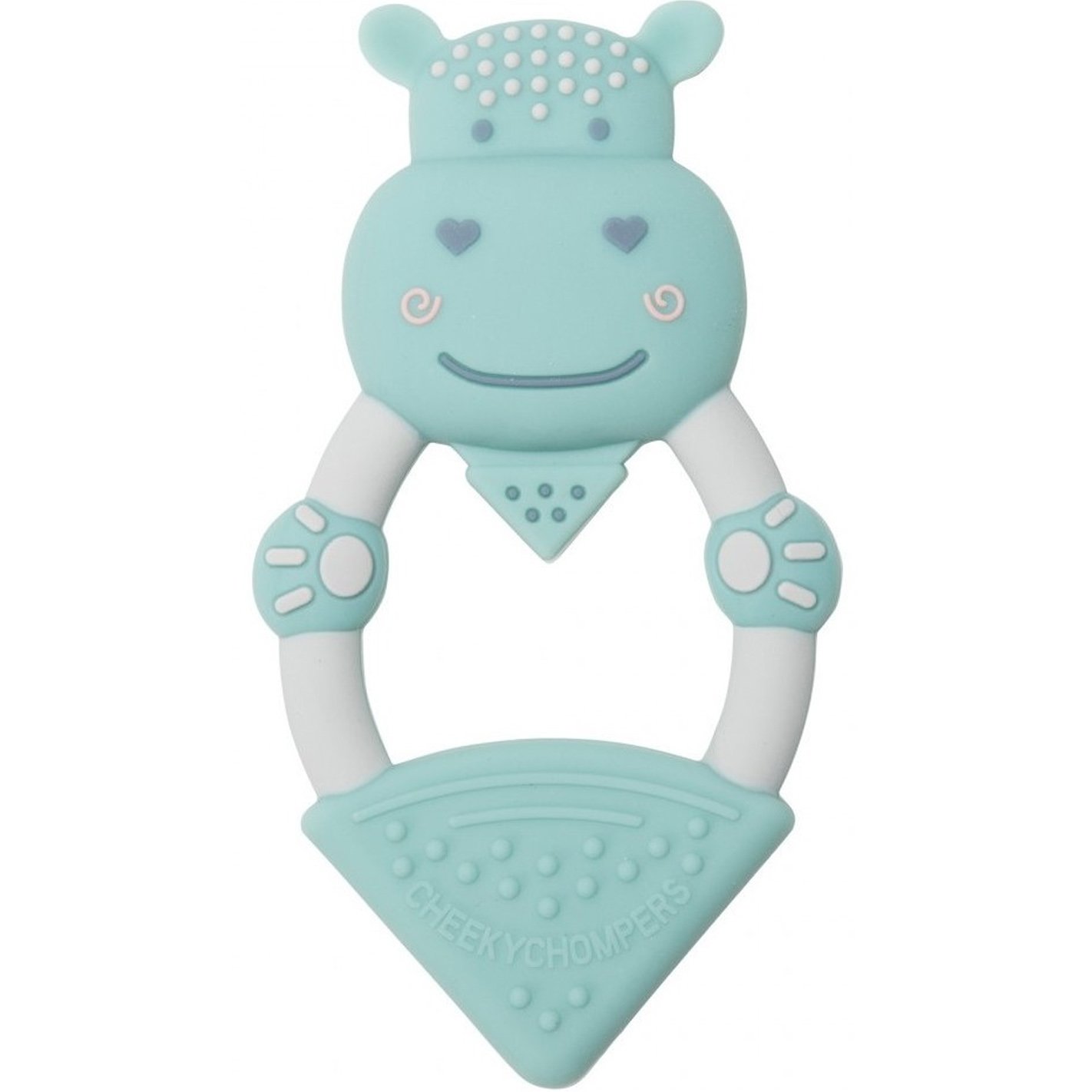 Cheeky Chompers Cheeky Chompers Teething Toy Chewy the Hippo Μασητικό Οδοντοφυΐας Κατάλληλο για Νεογνά Κωδ 88568, 1 Τεμάχιο