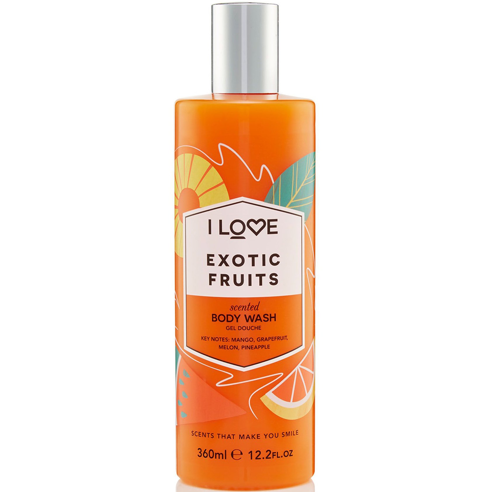 I love… Exotic Fruits Body Wash Κρεμώδες Αφρόλουτρο με Εκχυλίσματα Φρούτων για Απαλή & Μεταξένια Επιδερμίδα 360ml