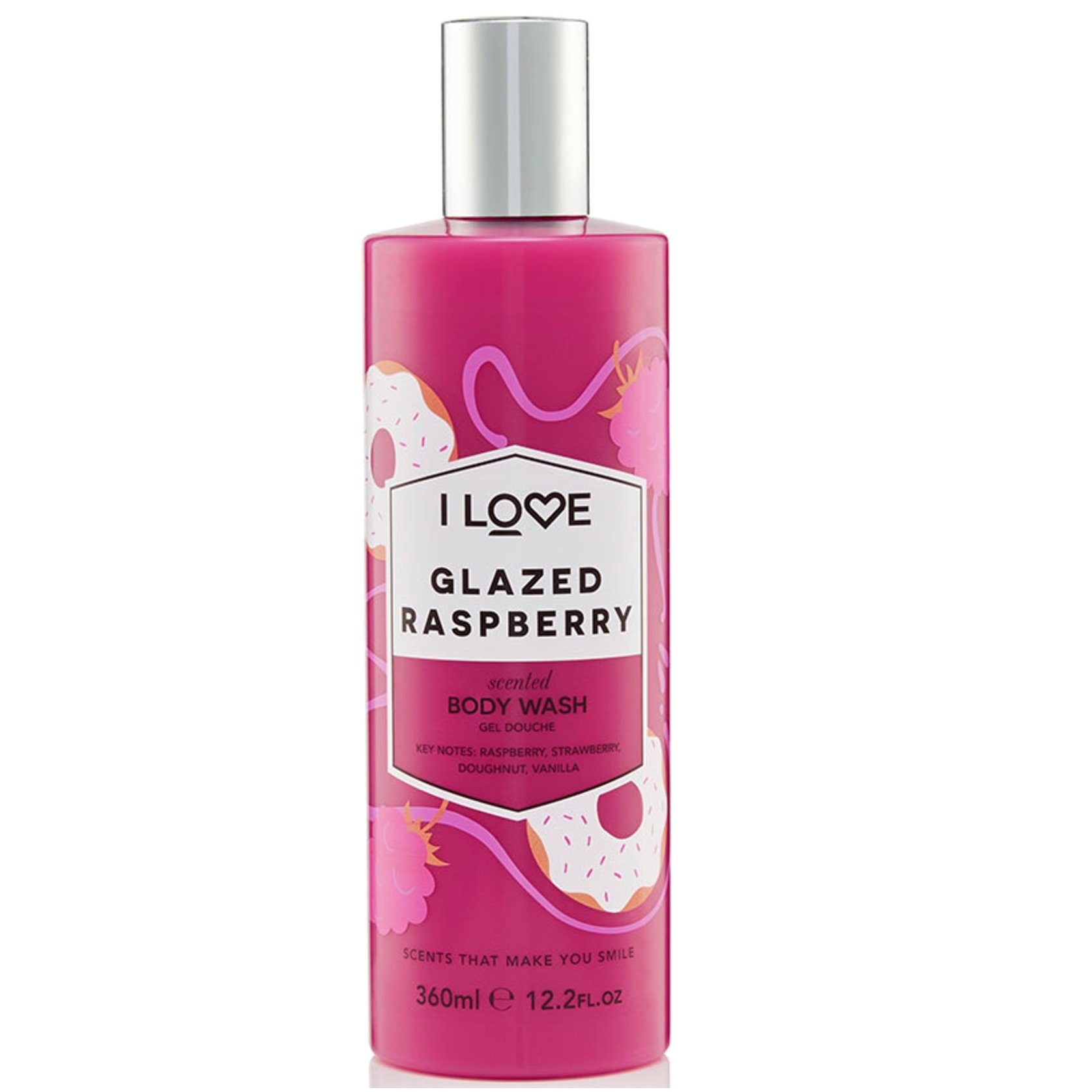 I love… Glazed Raspberry Scented Body Wash Κρεμώδες Απαλό Αφρόλουτρο με Υπέροχο Άρωμα Φρούτων 360ml