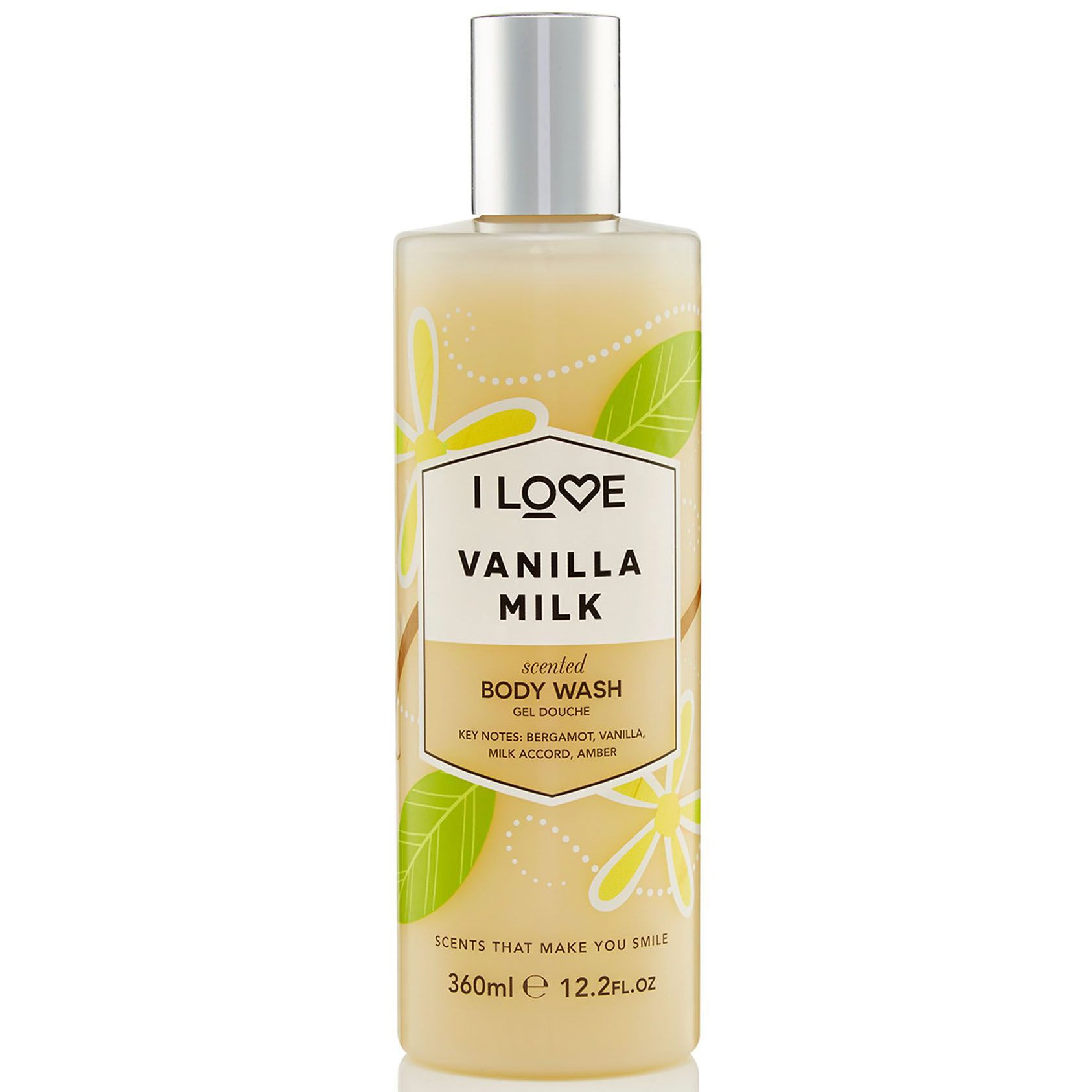 I love… Vanilla Milk Body Wash Κρεμώδες Αφρόλουτρο με Εκχυλίσματα Φρούτων για Απαλή & Μεταξένια Επιδερμίδα 360ml