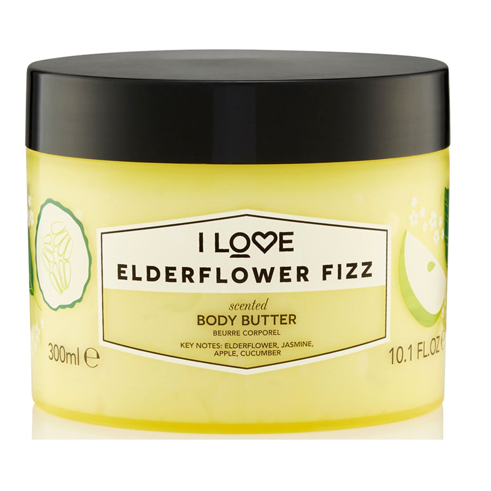 I Love…Elderflower Fizz Scented Body Butter Λαχταριστή Κρέμα Σώματος με Θρεπτικά & Ενυδατικά Συστατικά 300ml