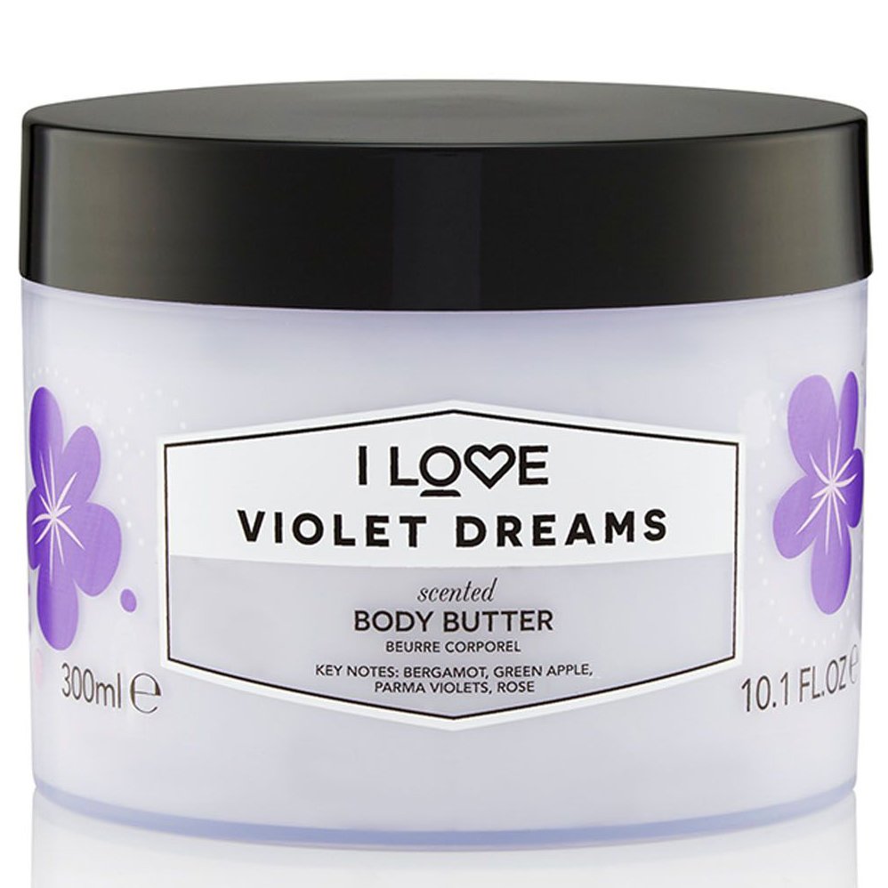 I love… Violet Dreams Body Butter Θρεπτική Κρέμα Σώματος με Εκχυλίσματα Φρούτων για Πλούσια Ενυδάτωση Όλη Μέρα 300ml