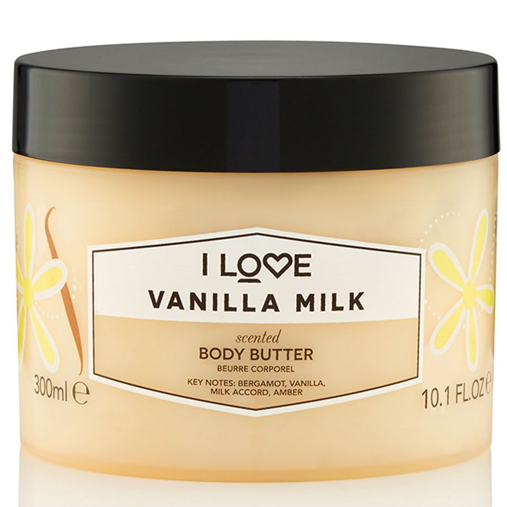 I love… Vanilla Milk Body Butter Θρεπτική Κρέμα Σώματος με Εκχυλίσματα Φρούτων για Πλούσια Ενυδάτωση Όλη Μέρα 300ml