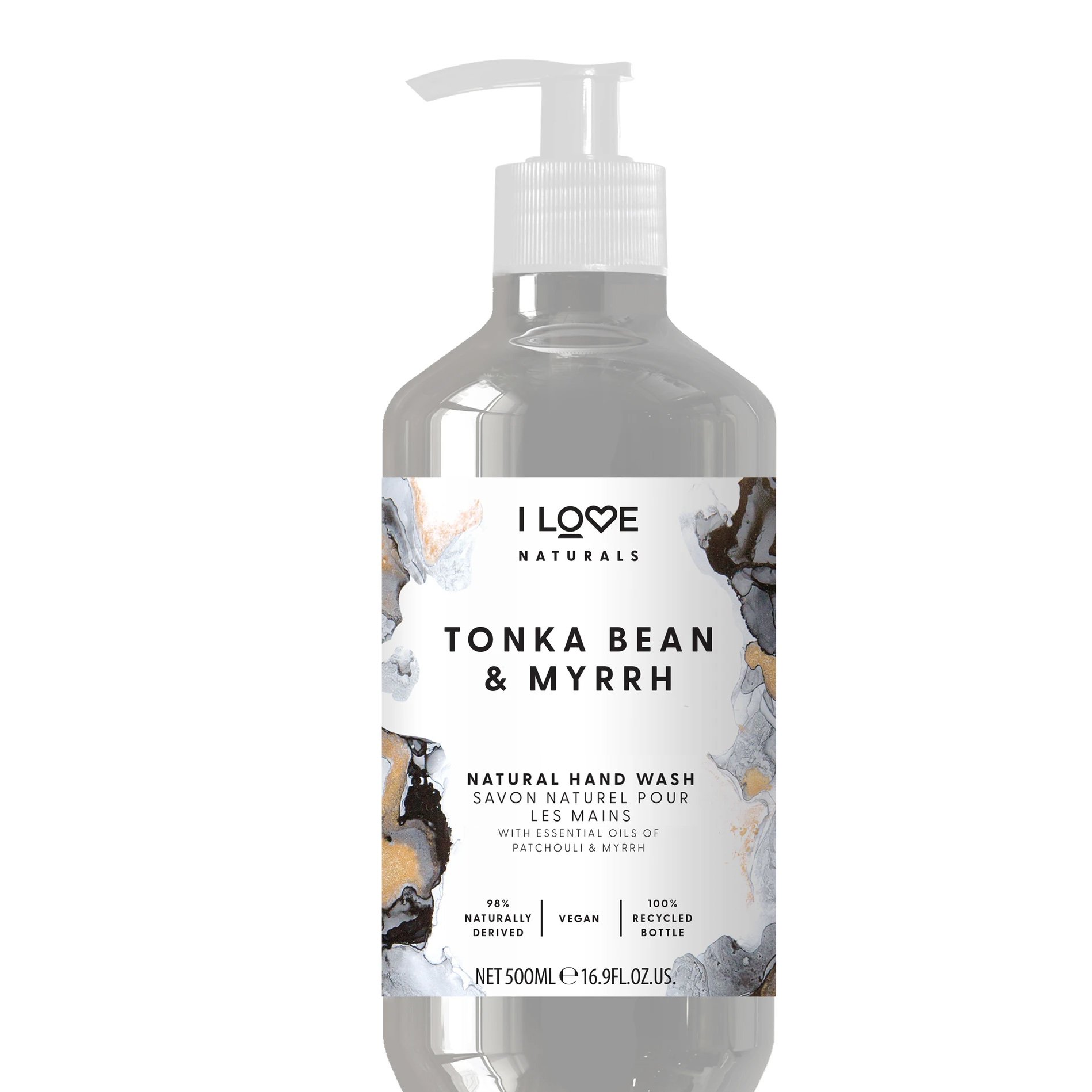 I love… Tonka Bean & Myrrh Hand Wash Ενυδατικό Κρεμοσάπουνο Χεριών με Άρωμα Μύρο & Κανέλλα 500ml
