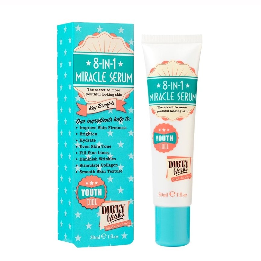 Dirty Works Miracle Serum 8 in1 Αντιγηραντικός Ορός Προσώπου Πολλαπλής Δράσης 30ml