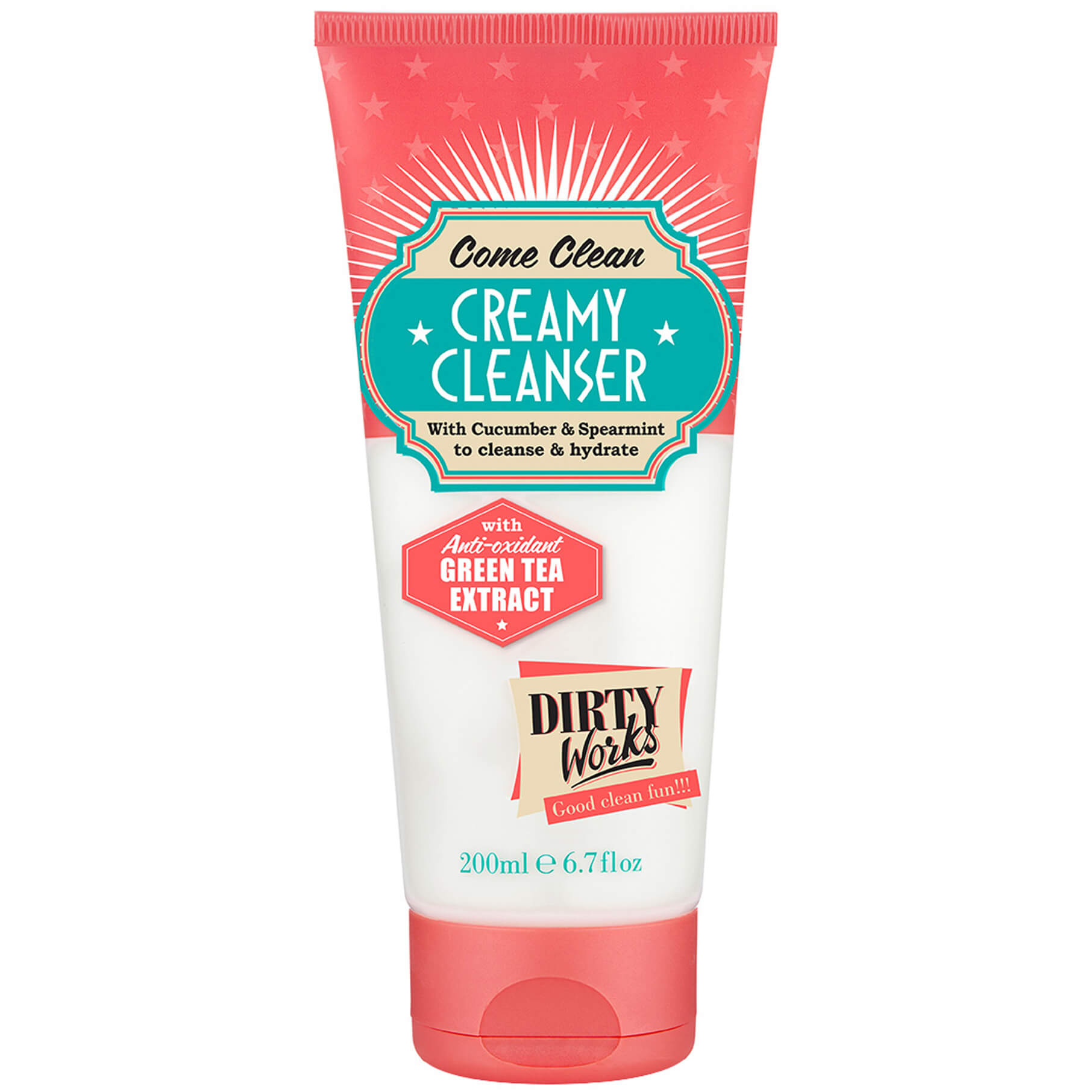 Dirty Works Come Clean Creamy Cleanser Κρεμώδες Καθαριστικό Προσώπου με Ενυδατικούς Παράγοντες 200ml