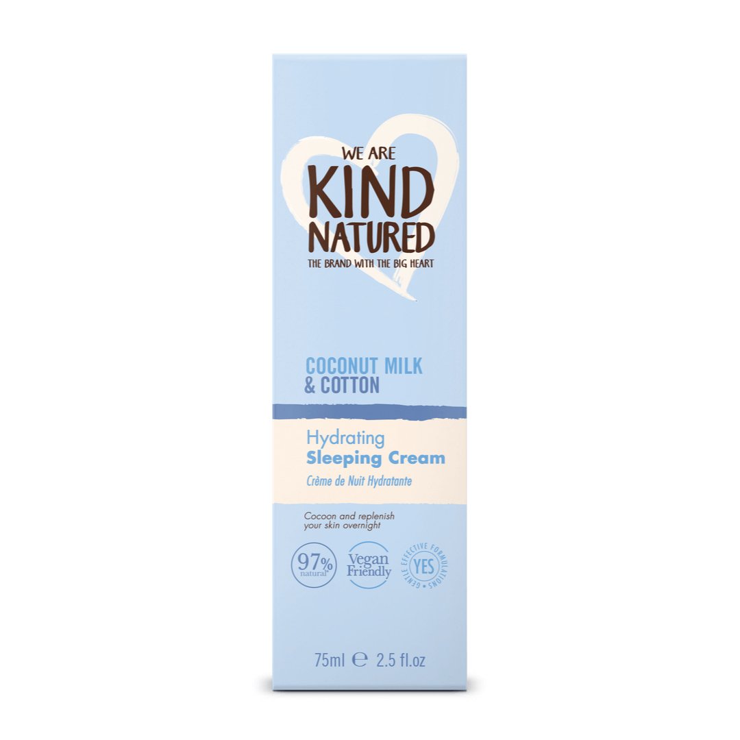 Kind Natured Hydrating Coconut Milk & Cotton Sleeping Cream Ενυδατική Θρεπτική Κρέμα Νύχτας 75ml