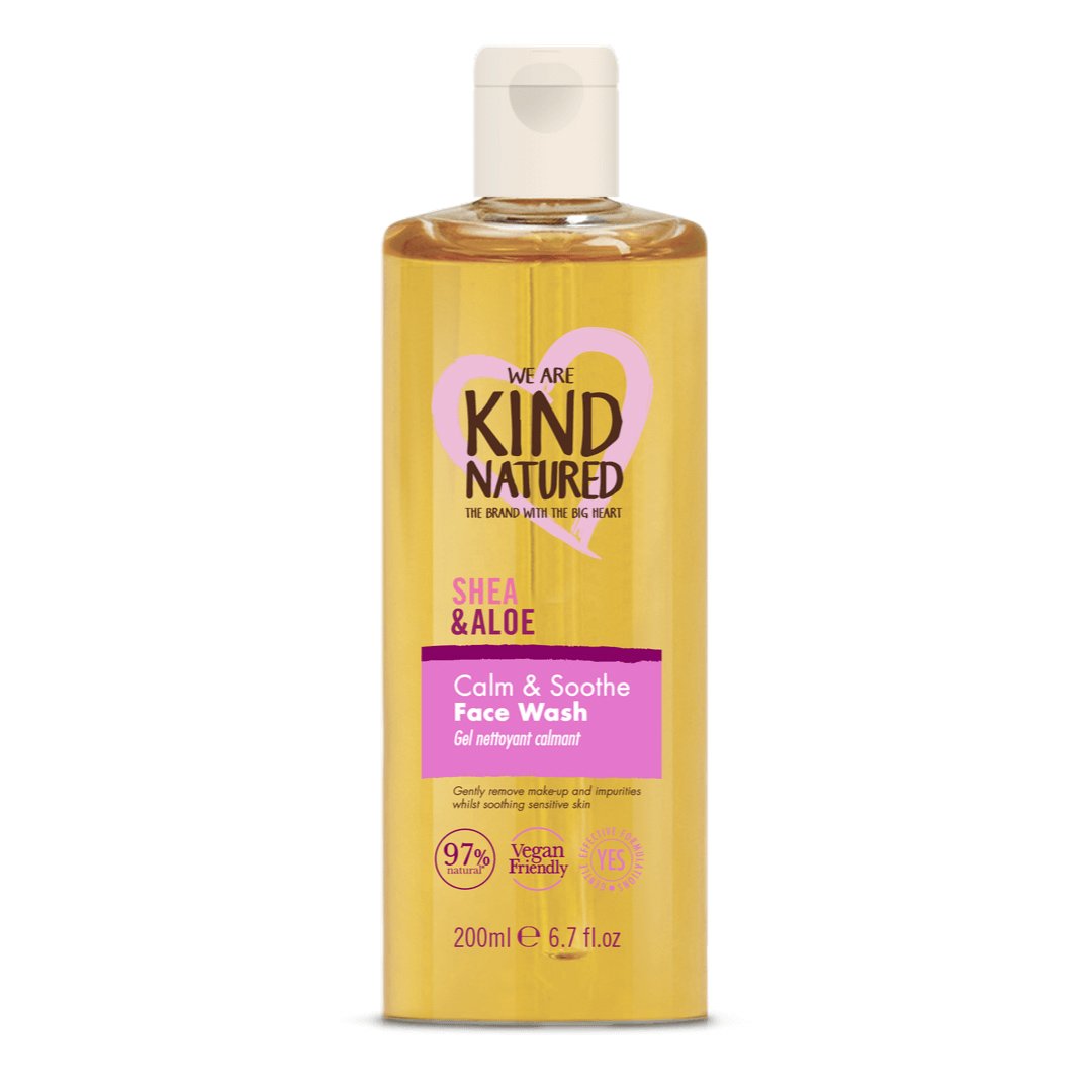 Kind Natured Calm & Soothe Shea & Aloe Cleansing Face Wash Απαλό Gel Καθαρισμού & Ντεμακιγιάζ της Ευαίσθητης Επιδερμίδας 200ml