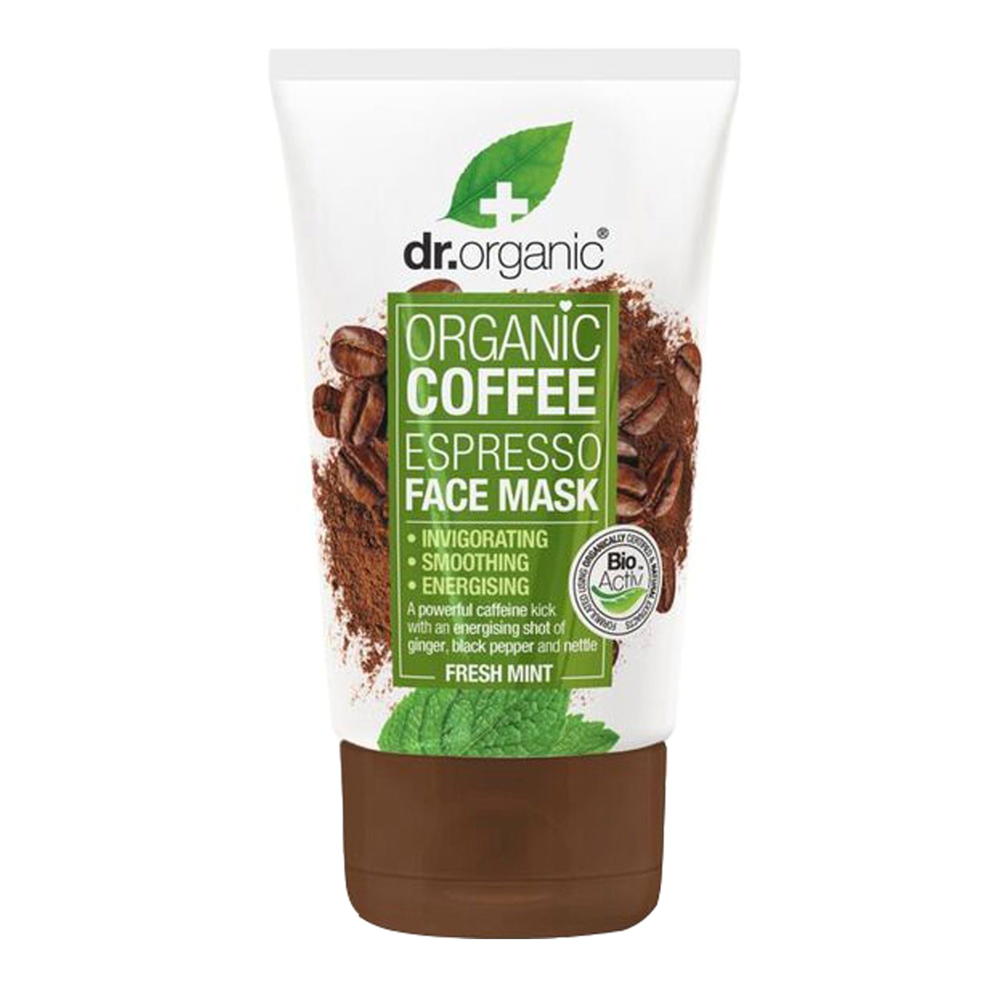 Dr. Organic Coffee Espresso Face Mask with Fresh Mint Αναζωογονητική Μάσκα Προσώπου 125ml
