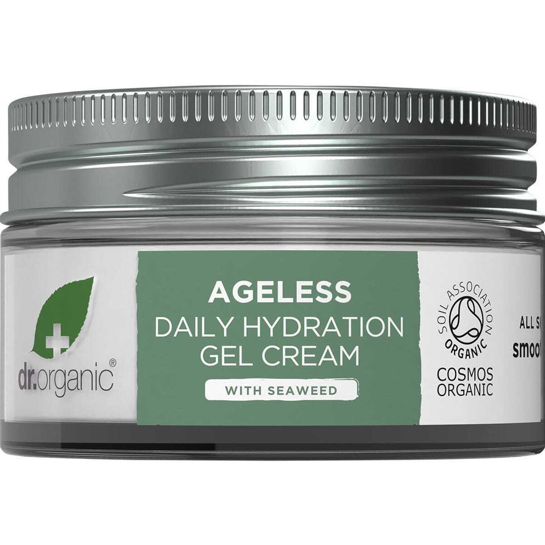 Dr Organic Dr Organic Ageless Daily Hydration Gel Cream with Seaweed All Skin Types Smooth & Tone Κρέμα Ημέρας για Ενυδάτωση, Λείανση Ρυτίδων & Τόνωση με Βιολογικό Φύκι & Δενδρολίβανο 50ml
