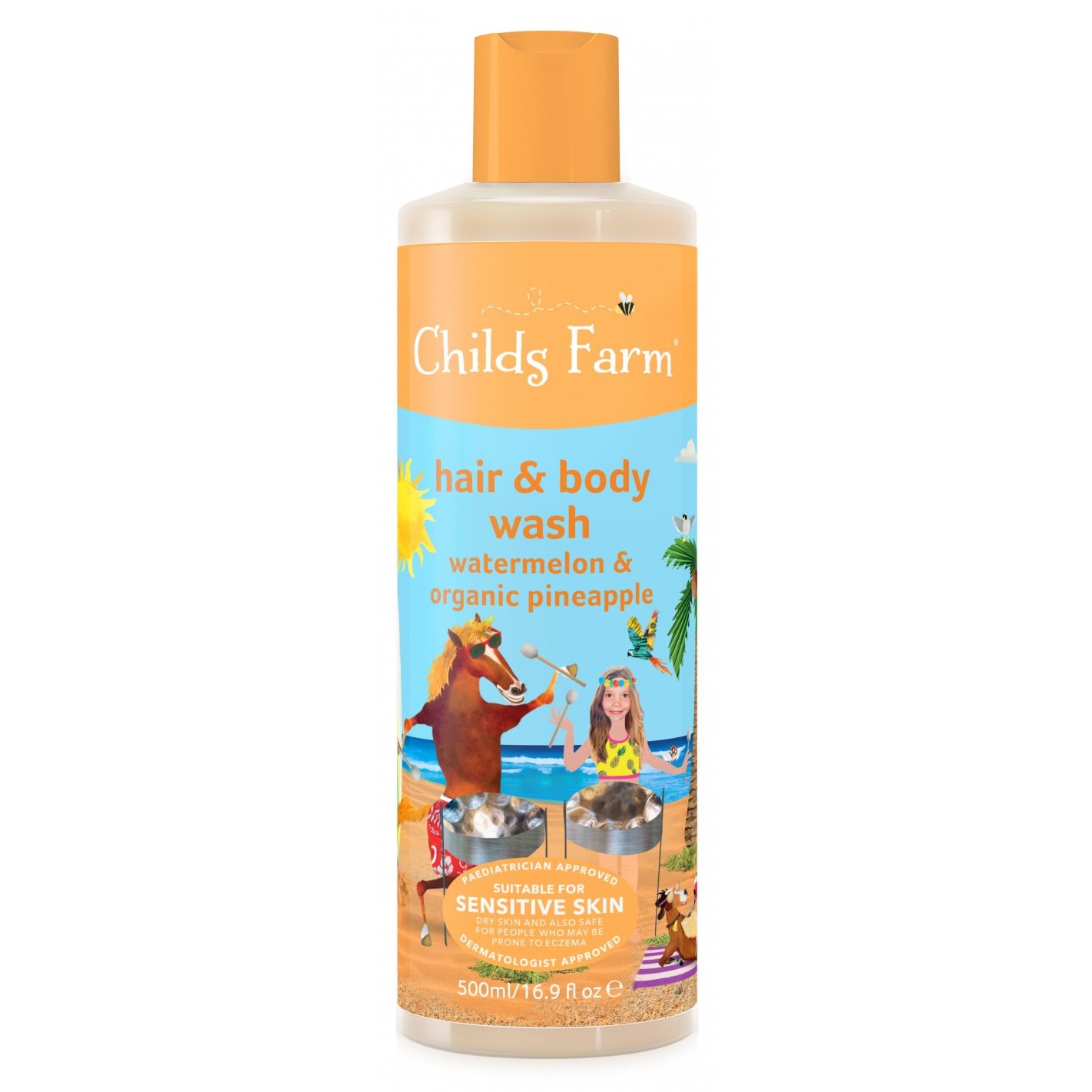 Childs Farm Hair & Body Wash Watermelon & Organic Pineapple Κωδ CF540 Ενυδατικό Σαμπουάν Αφρόλουτρο για Βρέφη & Παιδιά 500ml