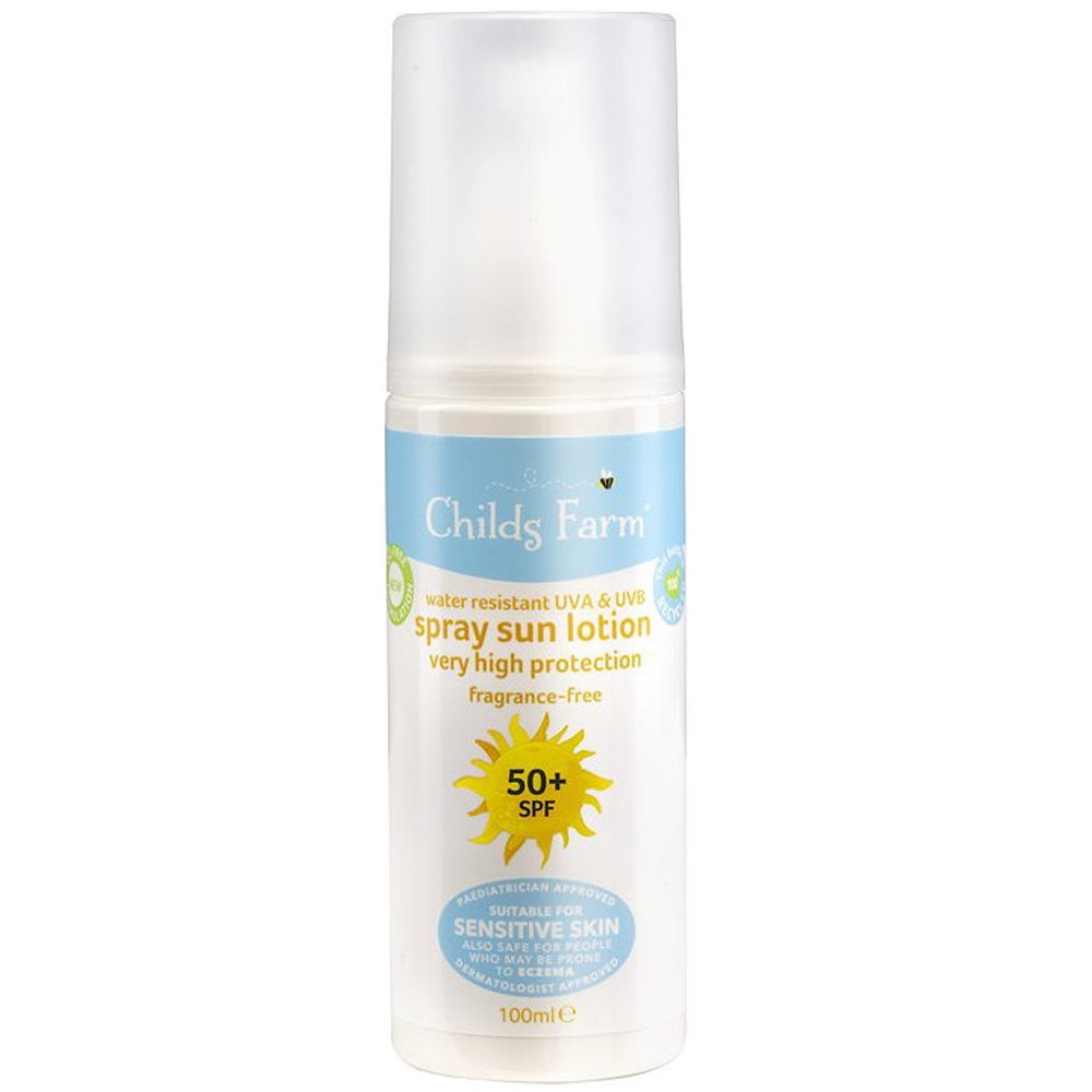 Childs Farm Childs Farm Water Resistant Spray Sun Lotion Spf50+ Αδιάβροχο Παιδικό Αντηλιακό Σπρέι Πολύ Υψηλής Προστασίας 100ml