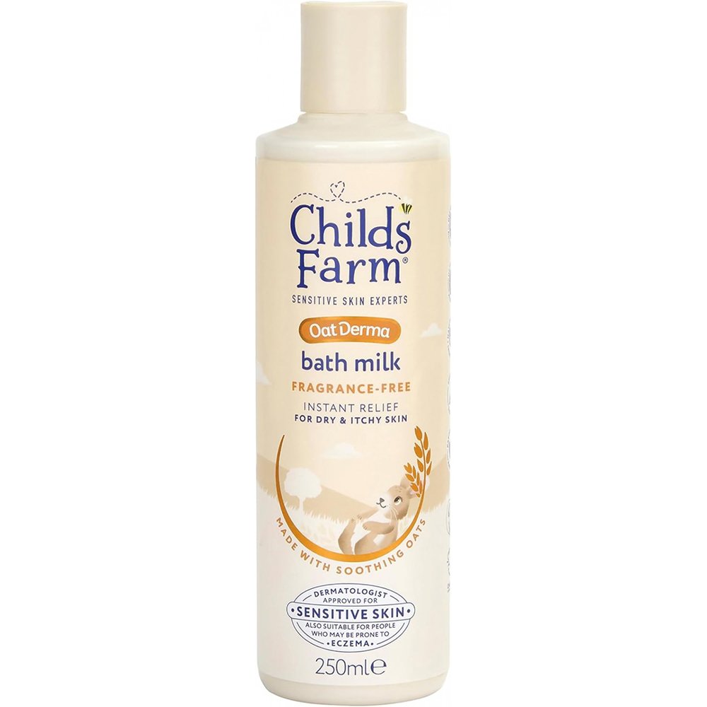 Childs Farm Childs Farm OatDerma Bath Milk Βρεφικό Καταπραϋντικό Γαλάκτωμα Σώματος με Εκχύλισμα Βρώμης Χωρίς Άρωμα για Ξηρό & Ευαίσθητο Δέρμα Κατάλληλο από τη Γέννηση 250ml