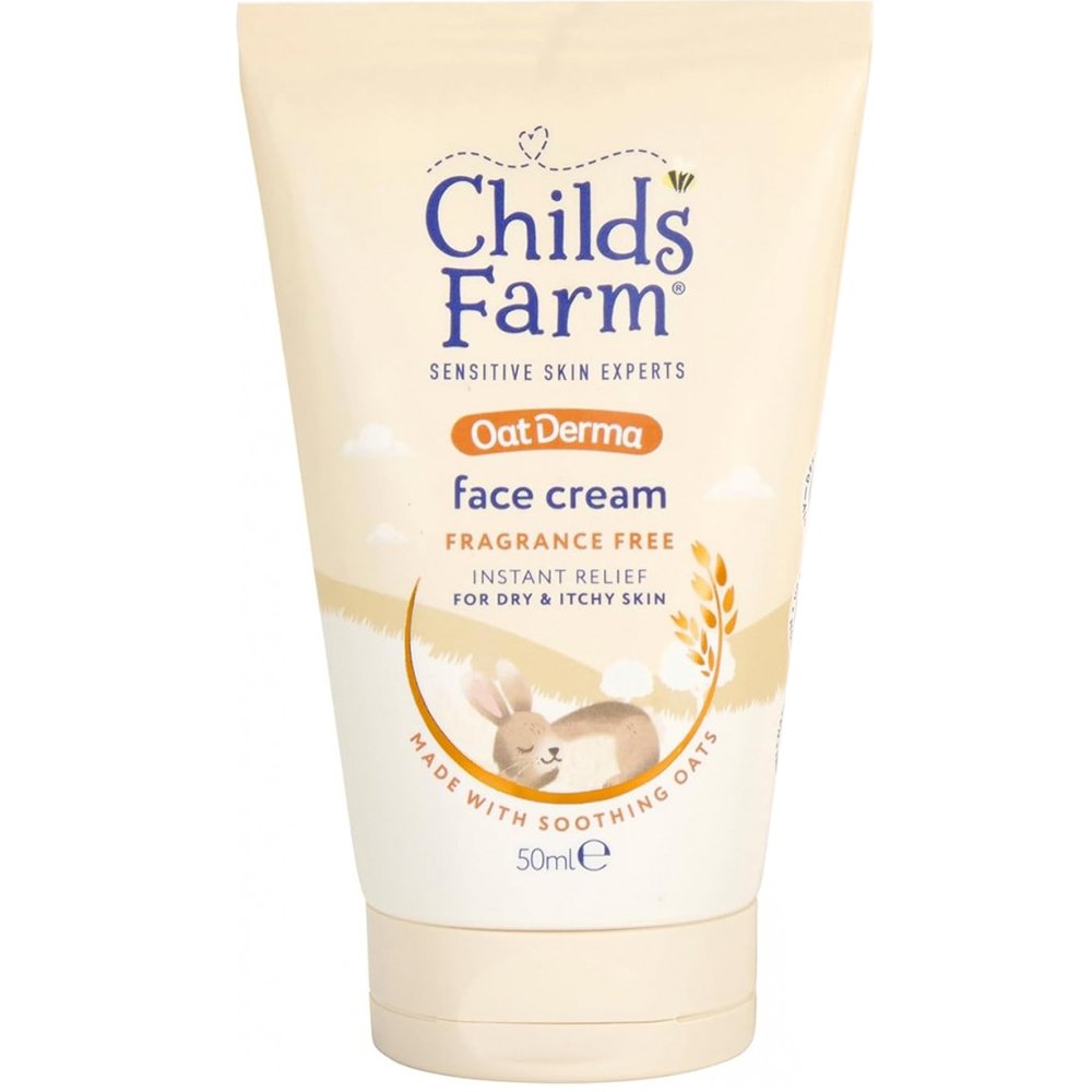 Childs Farm Childs Farm OatDerma Face Cream Ενυδατική Καταπραϋντική Κρέμα Προσώπου με Εκχύλισμα Βρώμης Χωρίς Άρωμα για Ξηρό & Ευαίσθητο Δέρμα Κατάλληλο από τη Γέννηση 50ml