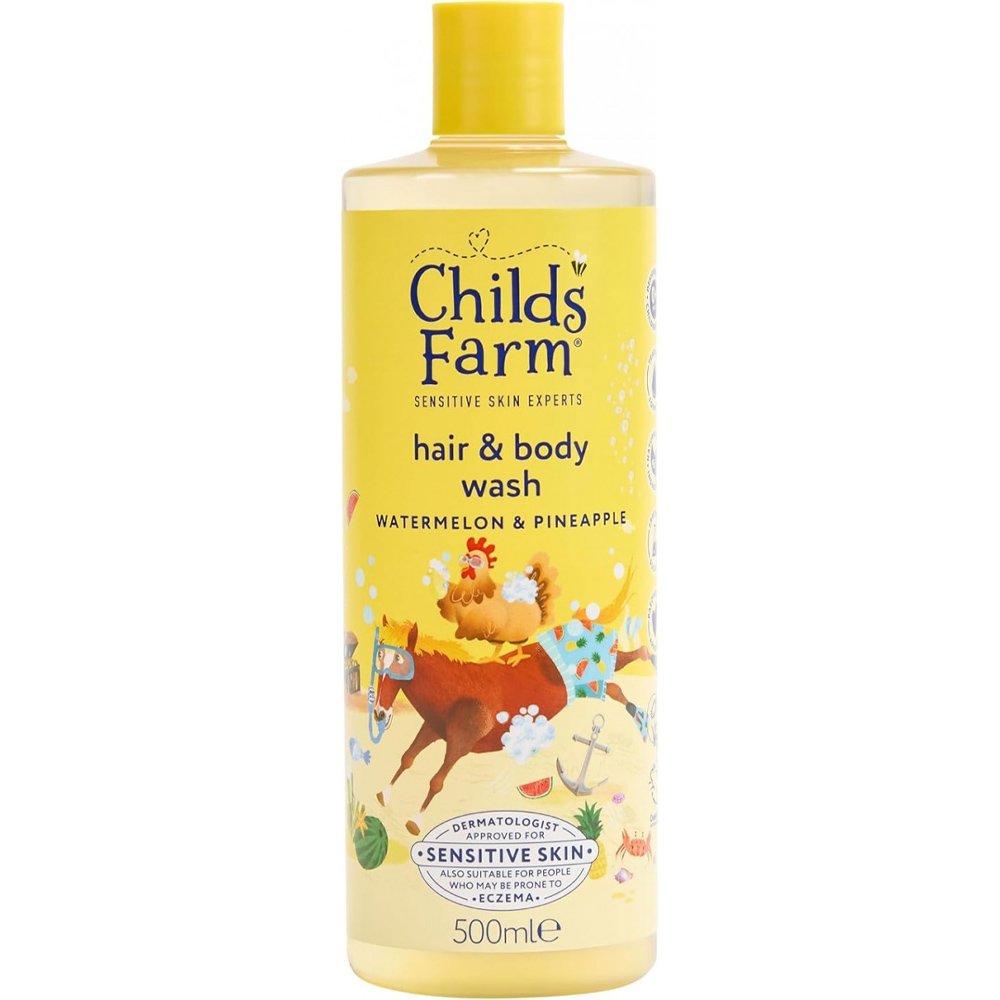 Childs Farm Childs Farm Watermelon & Pineapple Hair & Body Wash Παιδικό Σαμπουάν & Αφρόλουτρο με Άρωμα Καρπούζι & Ανανά 500ml
