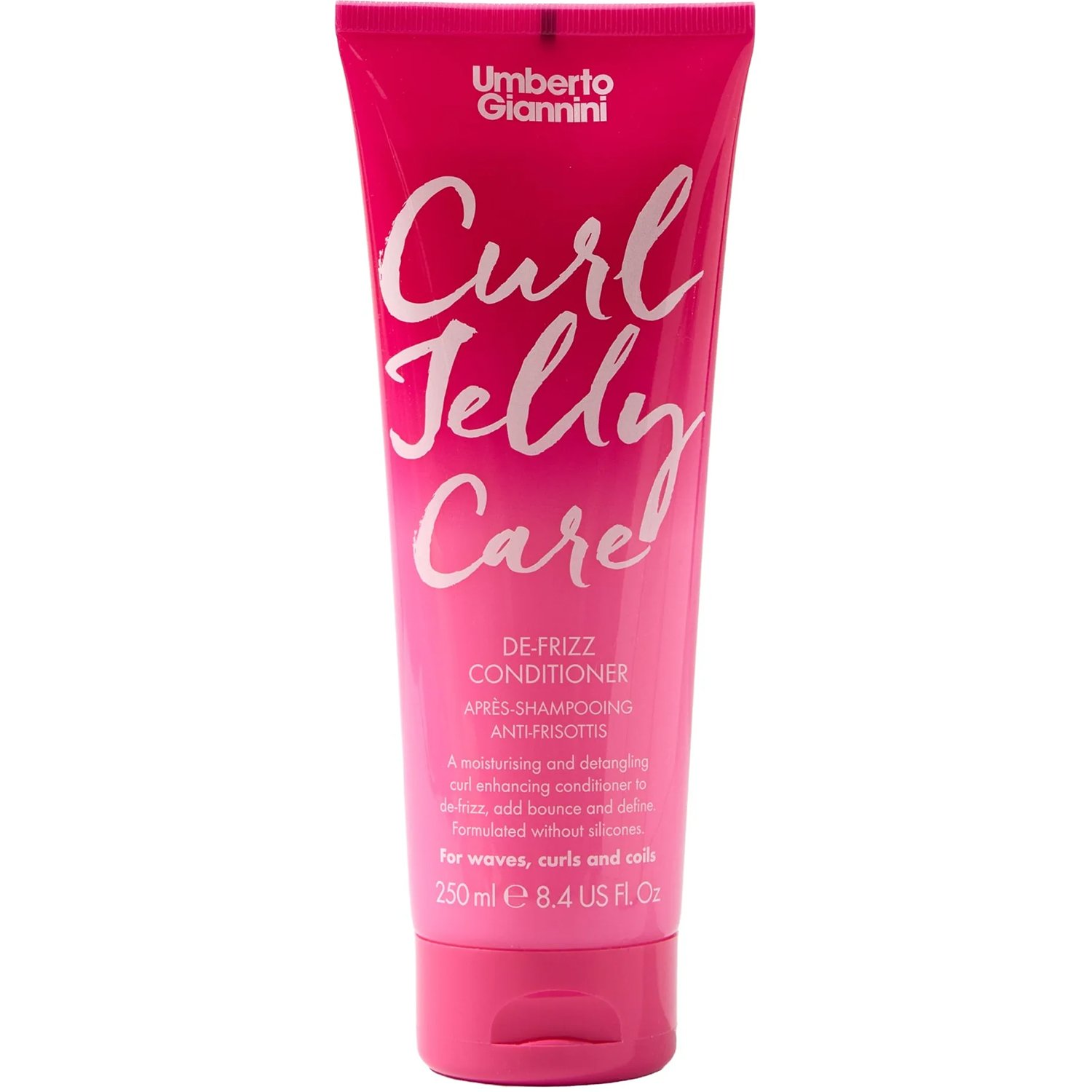 Umberto Giannini Curl Jelly Care De-Frizz Conditioner Μαλλακτική Κρέμα Μαλλιών Κατά του Φριζαρίσματος για Σγουρά Μαλλιά με Μπούκλες 250ml
