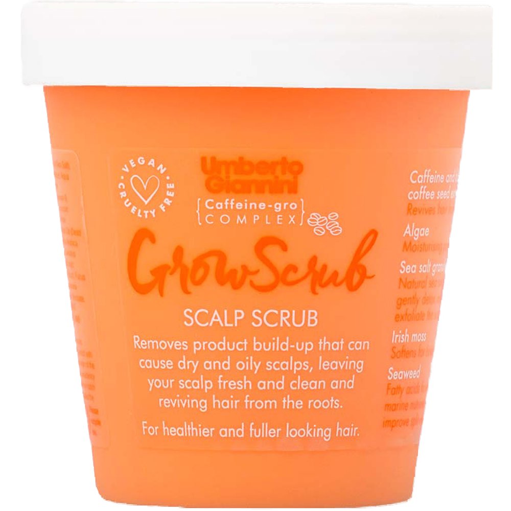 Umberto Giannini Grow Scalp Scrub Απολεπιστικό για το Τριχωτό της Κεφαλής Κατάλληλο για Όλους τους Τύπους Μαλλιών με Καφεΐνη & Εκχύλισμα Σπόρων Μαύρου Καφέ250g