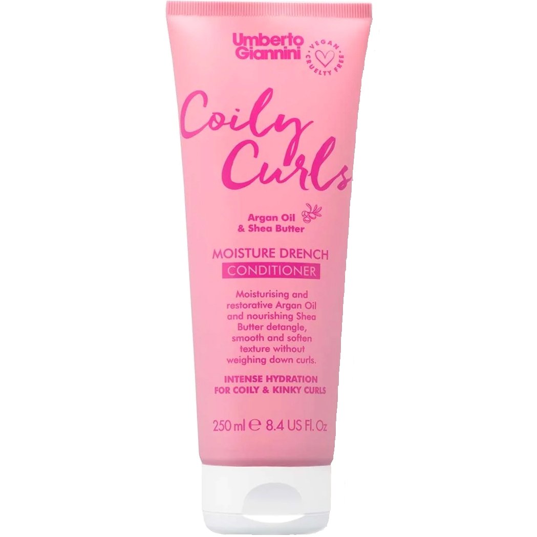 Umberto Giannini Umberto Giannini Coily Curls Moisture Drench Conditioner Ενυδατική Μαλακτική Κρέμα Χωρίς Θειικά Άλατα για Σγουρά Μαλλιά με Μπούκλες 250ml