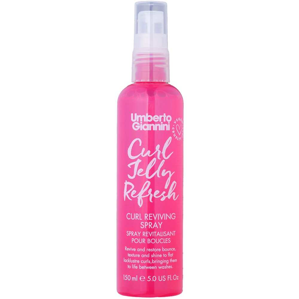 Umberto Giannini Curl Jelly Refresh Spray Σπρέι που Αναζωογονεί & Αποκαθιστά την Ελαστικότητα, την Υφή & τη Λάμψη στις Επίπεδες, Άτονες Μπούκλες με Έλαια Καστορέλαιου & Λεβάντας 150ml