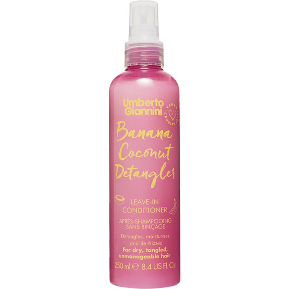 Umberto Giannini Banana Coconut Detangler Leave-In Conditioner Σπρέι για τα Μαλλιά που Ξεμπερδεύει, Ενυδατώνει & Ξεφριζάρει με Μπανάνα & Εκχύλισμα Καρύδας 250ml