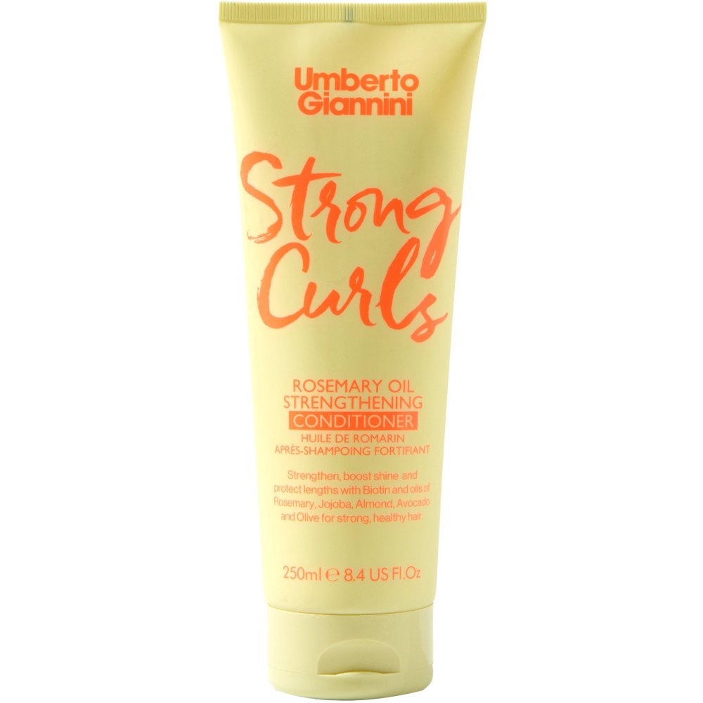 Umberto Giannini Strong Curls Rosemary Oil Strenghthening Conditioner Ενδυναμωτική & Θρεπτική Μαλακτική Κρέμα Μαλλιών για Προστασία & Αναζωογόνηση με Έλαιο Βιοτίνης 250ml