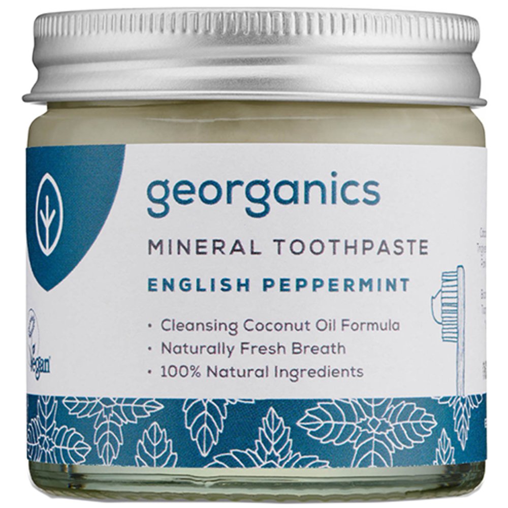 Georganics Georganics Peppermint Fluoride Free Mineral Toothpaste Οδοντόκρεμα Χωρίς Φθόριο με Γεύση Αγγλικής Μέντας 60ml