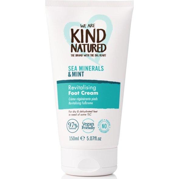 Kind Natured Revitalising & Sea Minerals Mint Foot Cream Ενυδατώνει και Ξεκουράζει τα Πόδια 150ml