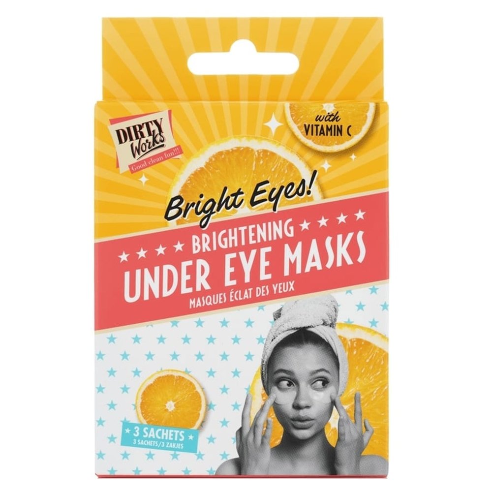 Dirty Works Bright Eyes Brightening Under Eyes Masks with Vitamin C Μάσκα Περιποίησης Ματιών με Βιταμίνη C 3 Ζεύγη