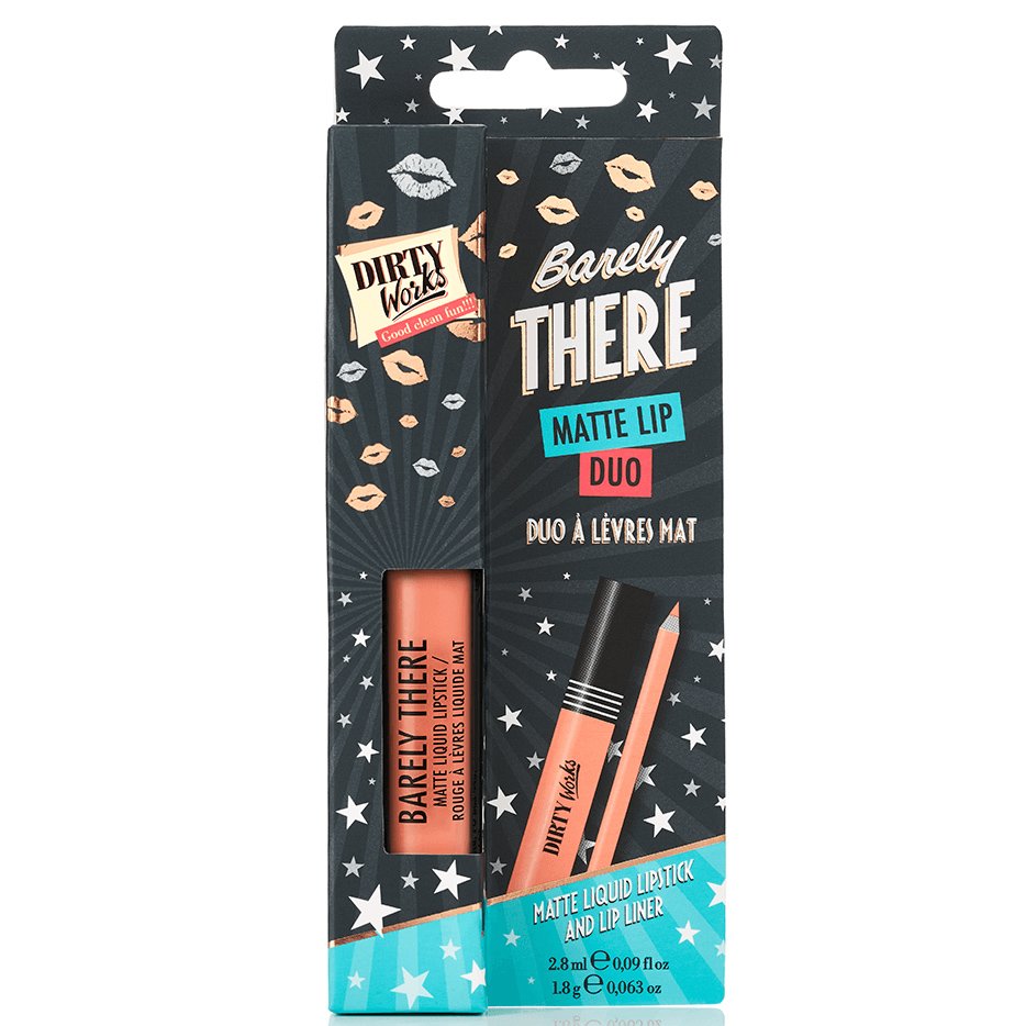 Dirty Works Barely There Matte Lip Duo Ματ Υγρό Κραγιόν & Μολύβι για Κρεμώδες & Ματ Φινίρισμα 2.8ml & 1.8gr