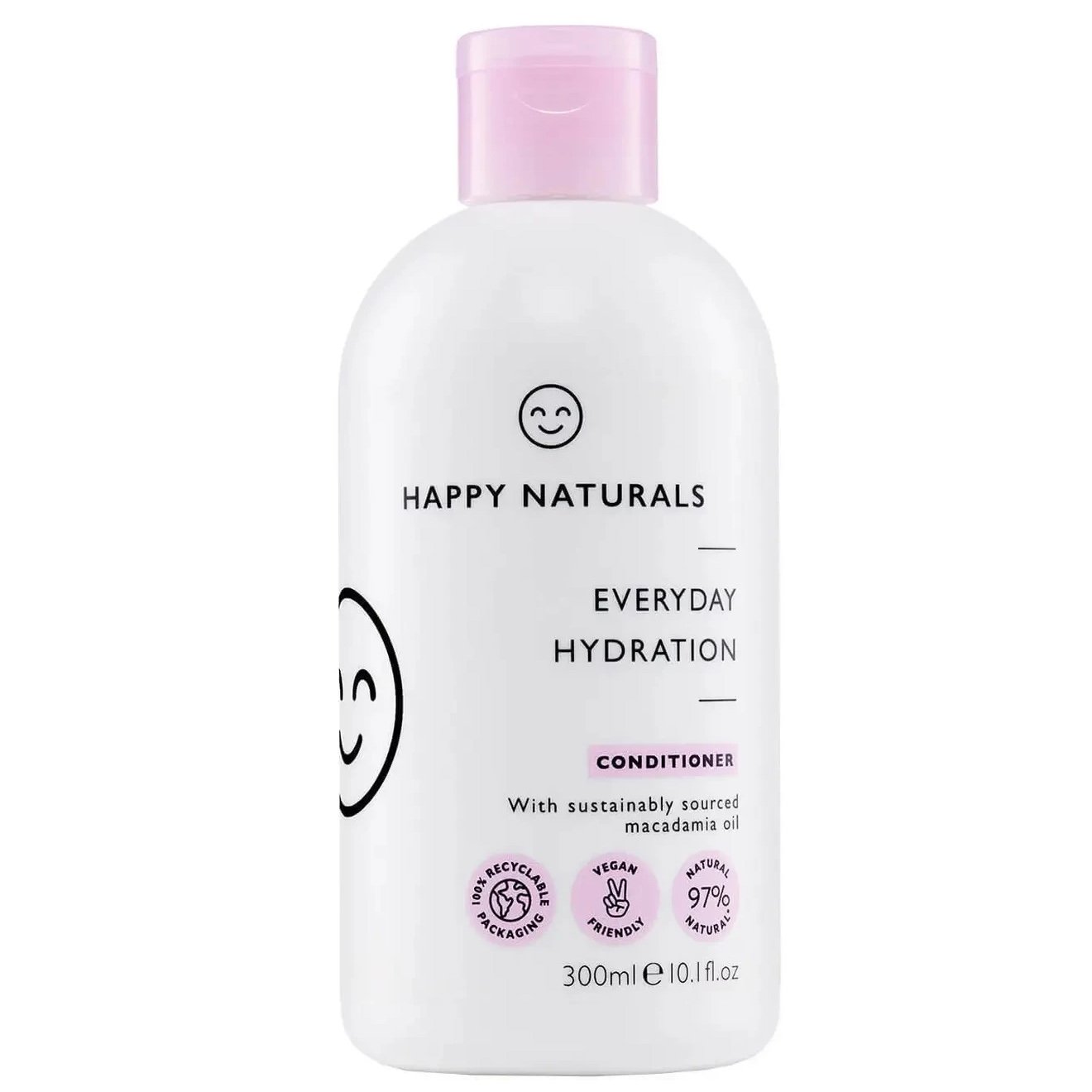 Happy Naturals Every Day Hydration Conditioner Μαλακτική Ενυδατική Κρέμα Μαλλιών για Υγιή & Λαμπερά Μαλλιά 300ml