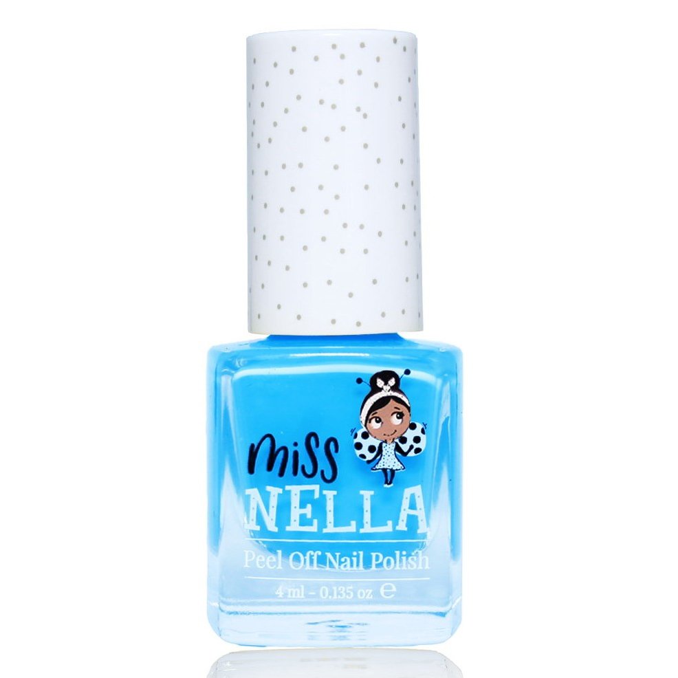 Miss Nella Peel Off Nail Polish Κωδ. 775-01 Παιδικό, μη Τοξικό Βερνίκι Νυχιών με Βάση το Νερό 4ml – Mermaid Blue