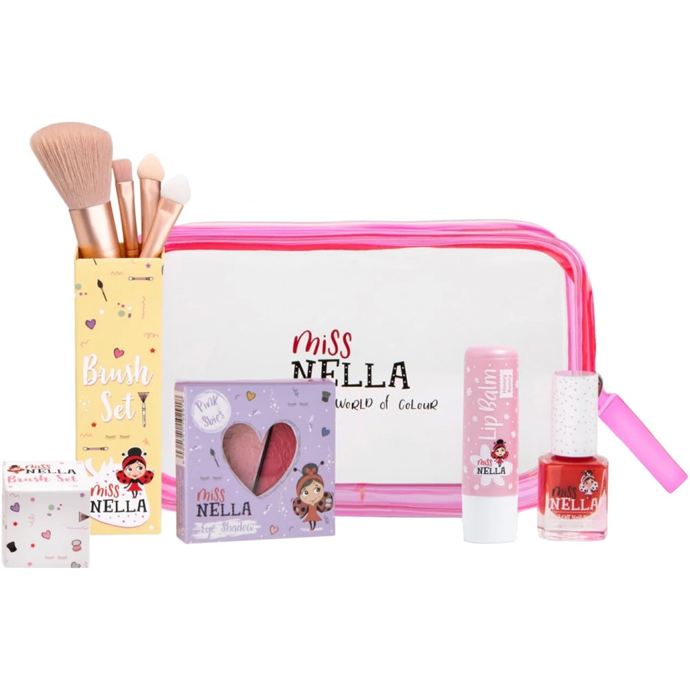 Miss Nella Miss Nella Promo Girly Pink Explore the World Set Παιχνιδιάρικη Συλλογή Μακιγιάζ που Εμπνέει Δημιουργικότητα & Φαντασία 1 Τεμάχιο