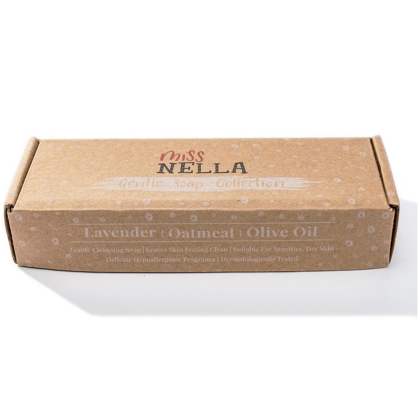 Miss Nella Gentle Soap Collection Lavender Oatmeal & Olive Oil Σετ με 3 Παιδικά Σαπουνάκια Λεβάντα, Βρώμη & Ελαιόλαδο 150g