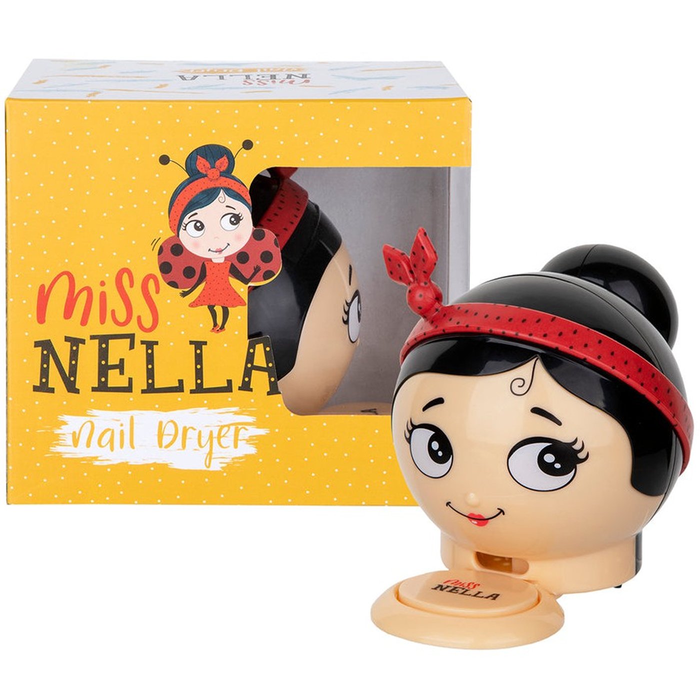Miss Nella Nail Dryer Ladybird Συσκευή Γρήγορου Στεγνώματος σε Βερνίκι Νυχιών, για Παιδιά 1 Τεμάχιο