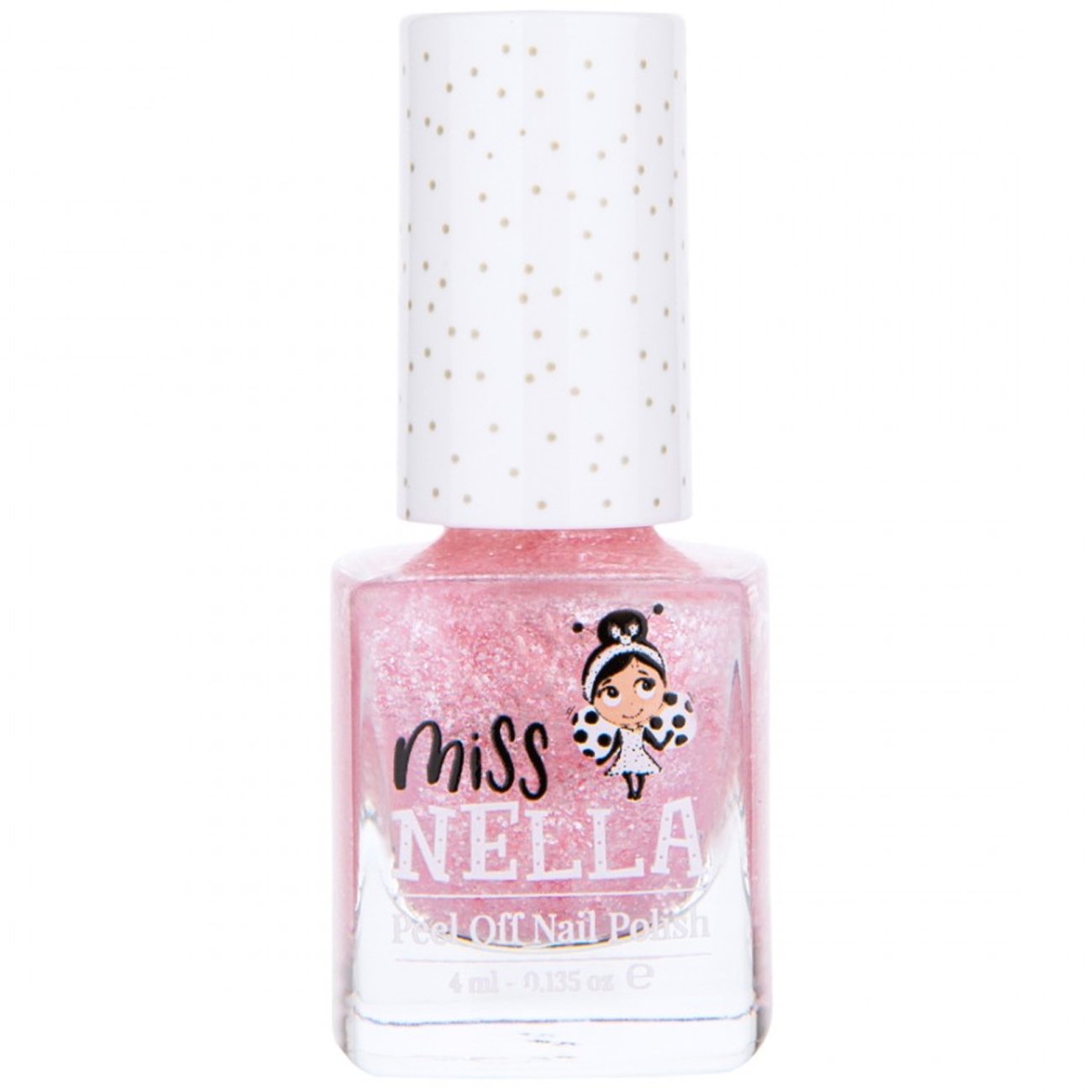 Miss Nella Peel Off Nail Glitter Polish Κωδ. 775-45 Παιδικό, μη Τοξικό Βερνίκι Glitter Νυχιών με Βάση το Νερό 4ml – Itsy Glitzy Hippo