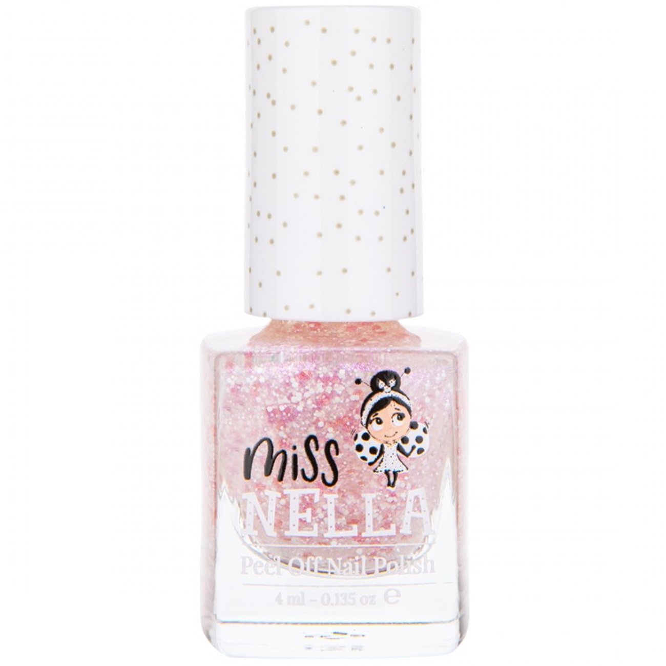 Miss Nella Peel Off Nail Glitter Polish Κωδ. 775-49 Παιδικό, μη Τοξικό Βερνίκι Glitter Νυχιών με Βάση το Νερό 4ml – Happily Ever After
