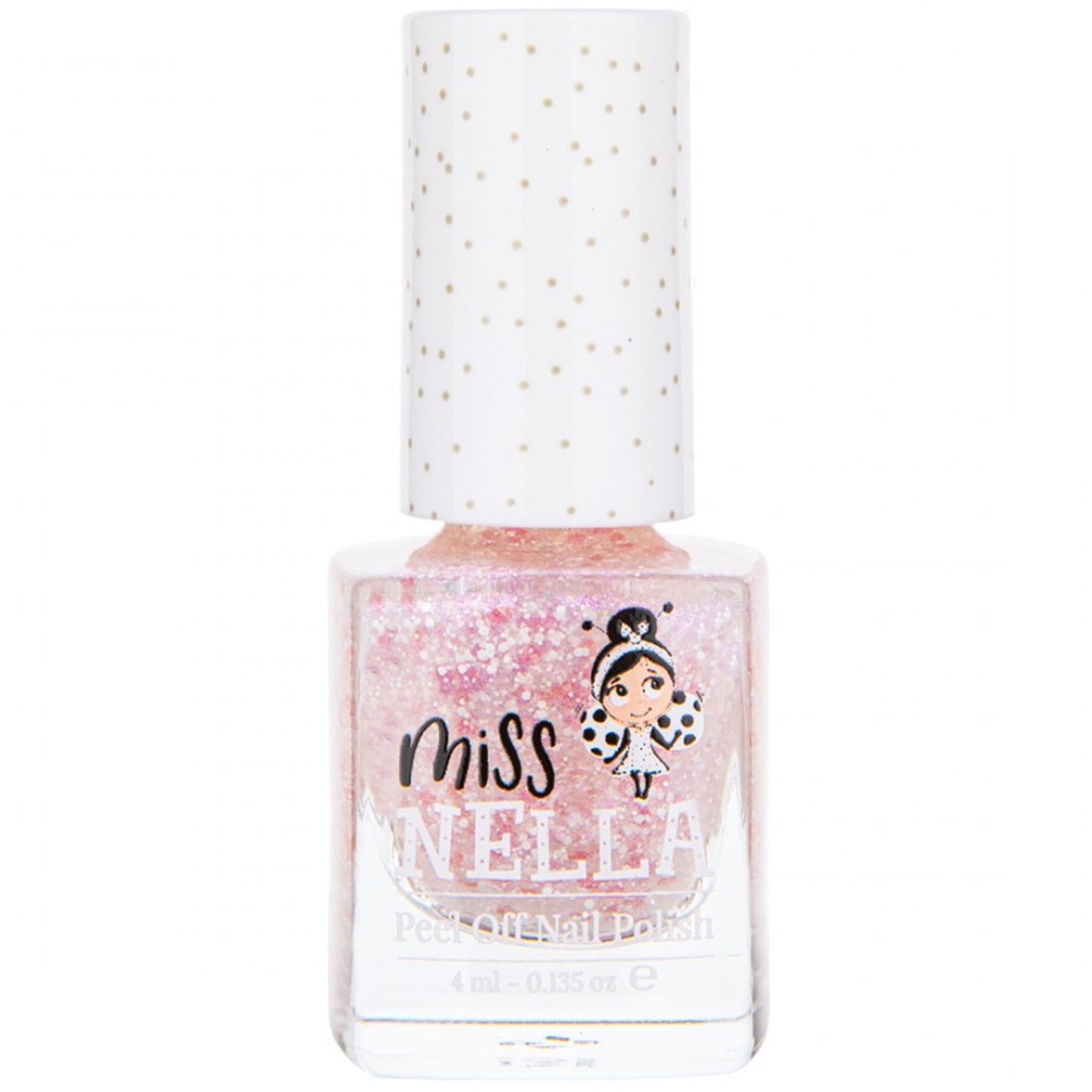 Miss Nella Miss Nella Peel Off Nail Glitter Polish Κωδ. 775-49 Παιδικό, μη Τοξικό Βερνίκι Glitter Νυχιών με Βάση το Νερό 4ml - Happily Ever After