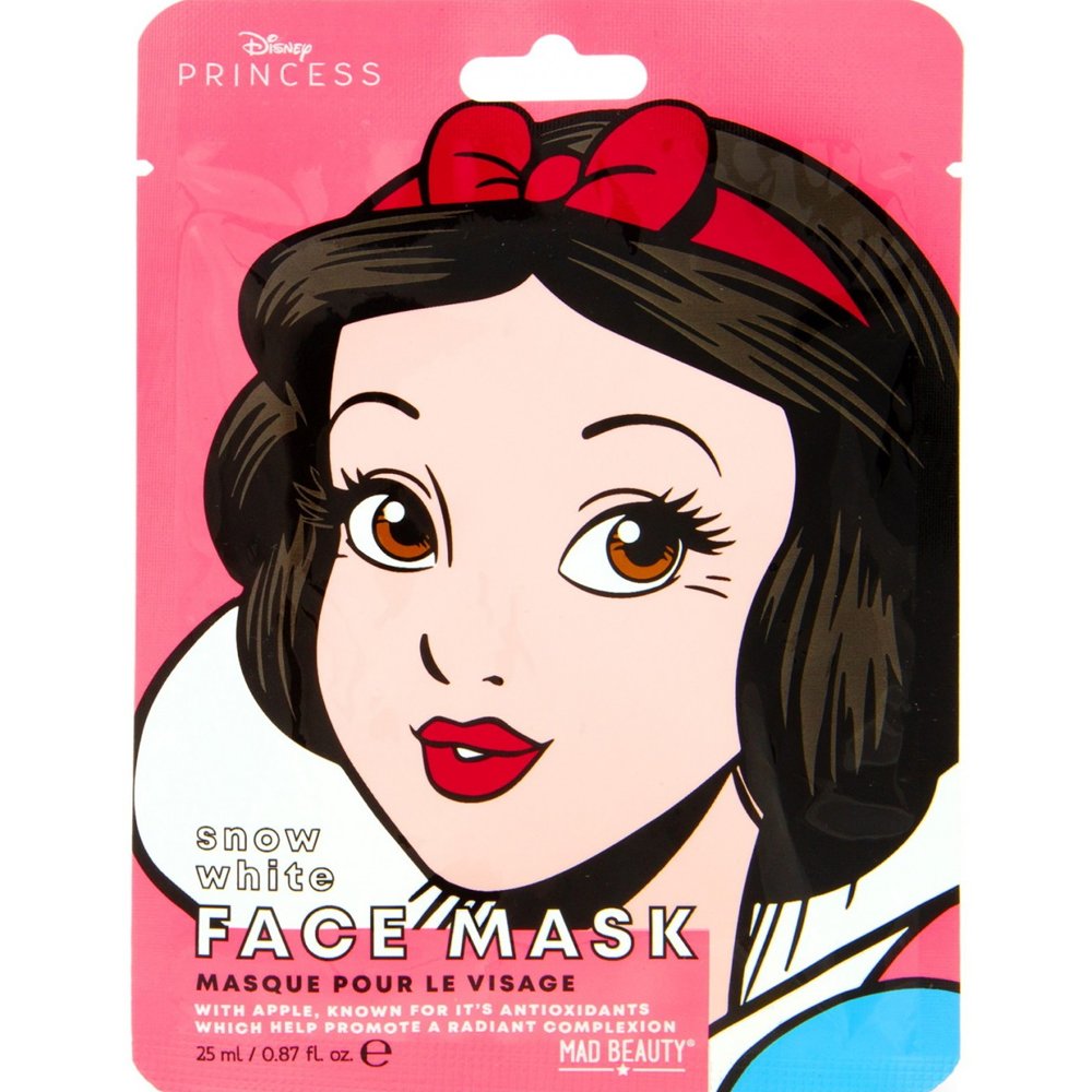 Mad Beauty Apple Sheet Face Mask Disney Princess Snow White Ενυδατική Μάσκα Προσώπου με Άρωμα Μήλο Εμπνευσμένη Από τη Χιονάτη της Disney 25ml