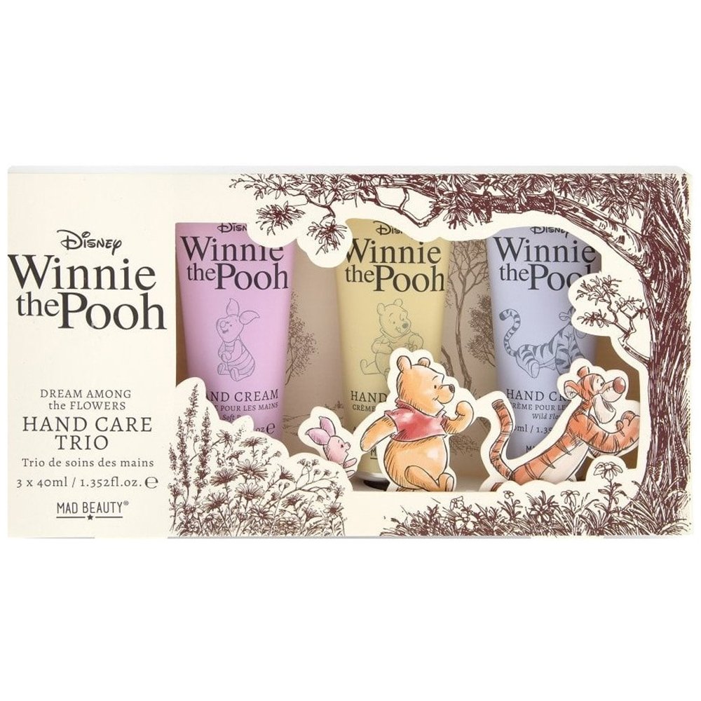 Mad Beauty Winnie the Pooh Hand Care Trio Ενυδατικές Κρέμες Χεριών σε 3 Διαφορετικά Αρώματα Αγριολούλουδο, Γλυκιά Παιώνια & Τριαντάφυλλο Κωδ 99163, 3x40ml