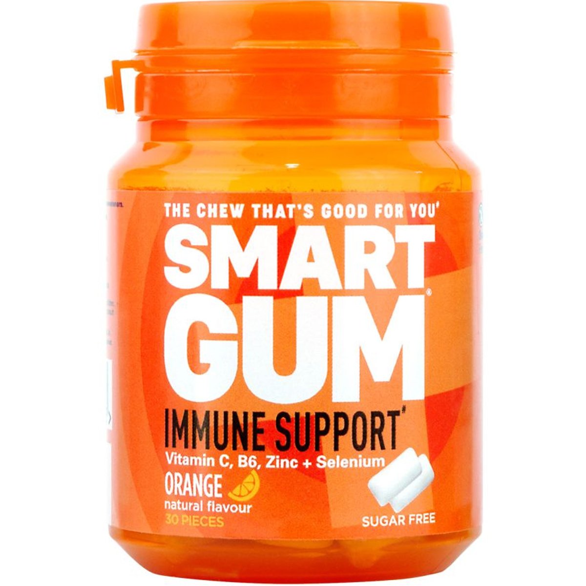 Vican Smart Gum Immune Support Συμπλήρωμα Διατροφής σε Μορφή Τσίχλας για την Ενίσχυση του Ανοσοποιητικού με Γεύση Πορτοκάλι 30 Τεμάχια