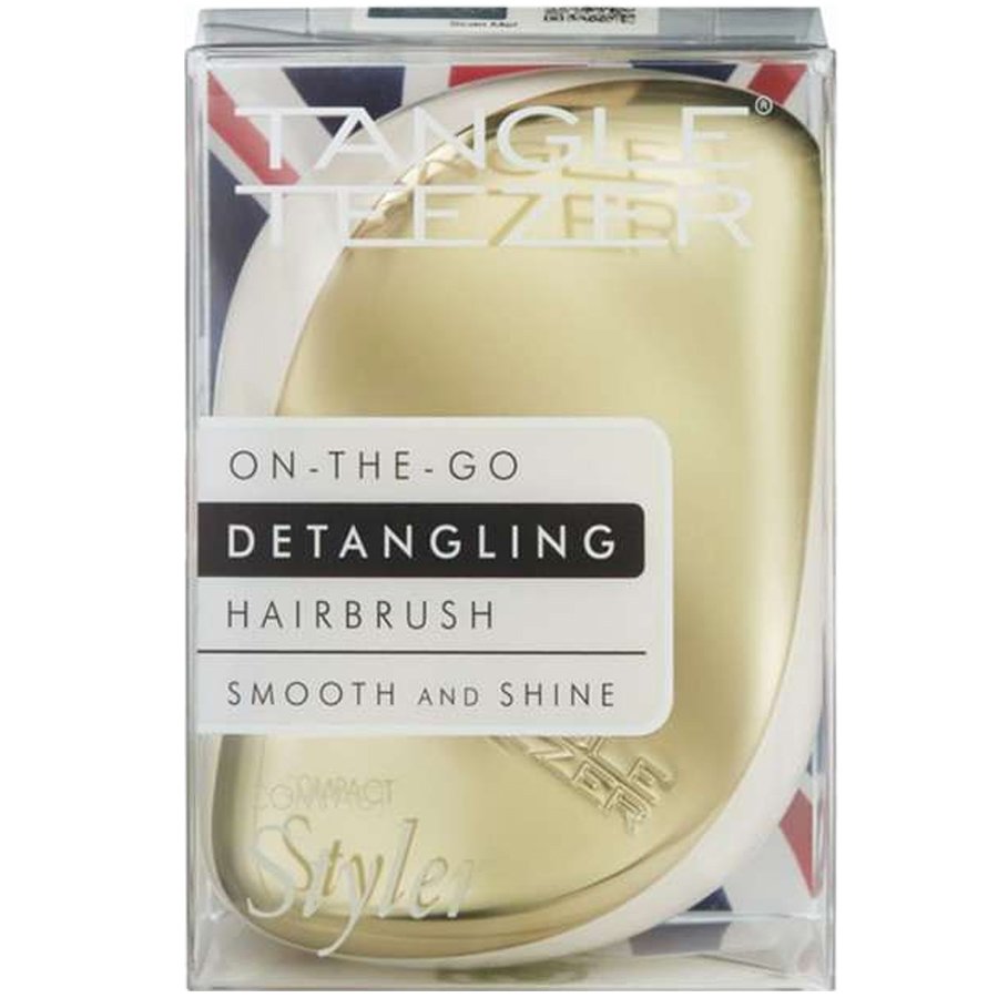 Tangle Teezer Compact Styler Cyber Gold Βούρτσα Μικρού Μεγέθους για το Ξεμπέρδεμα των Μαλλιών & την Απομάκρυνση των Κόμπων 1 Τεμάχιο